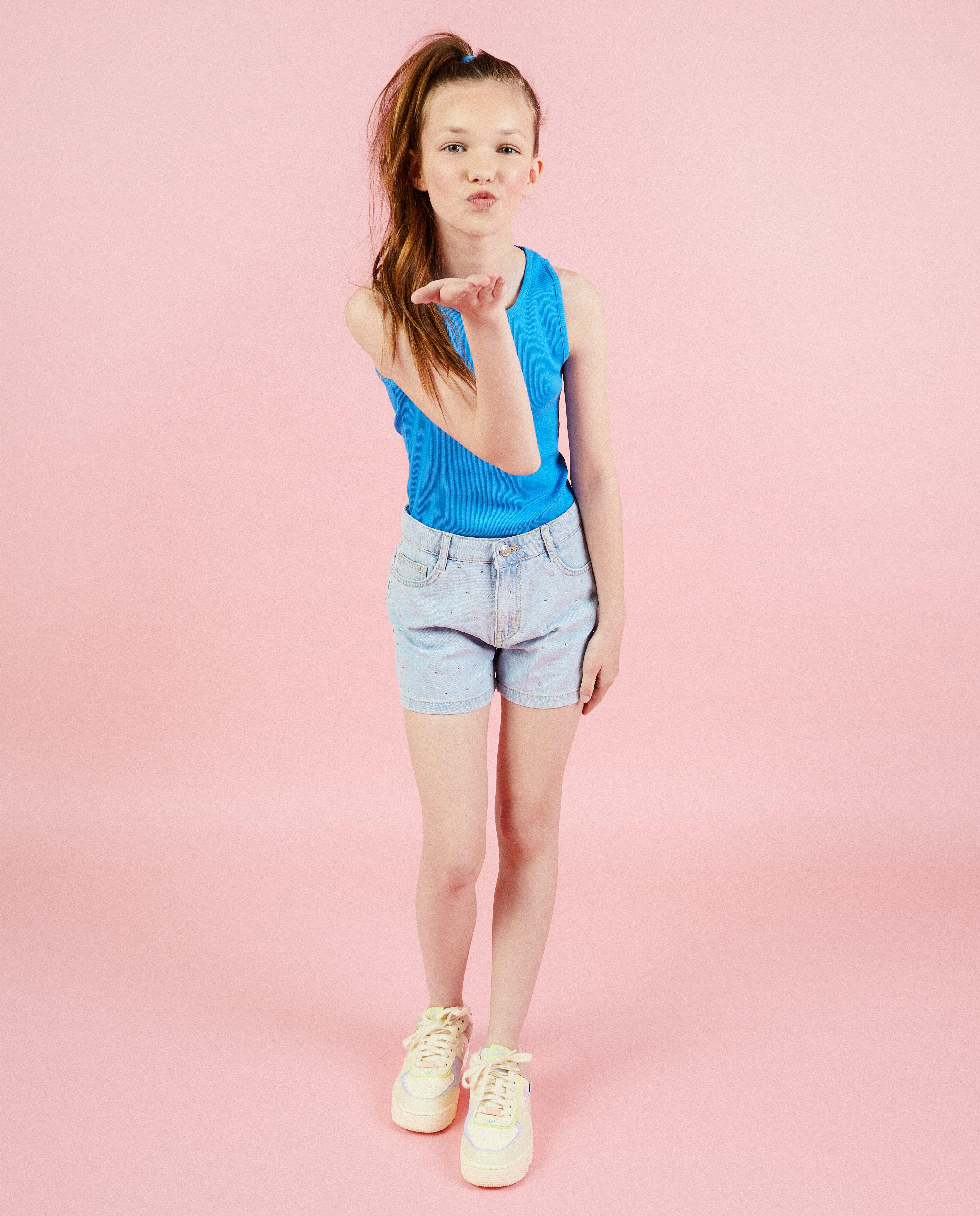 Blauw bodysuit met rib - null - CAMILLE