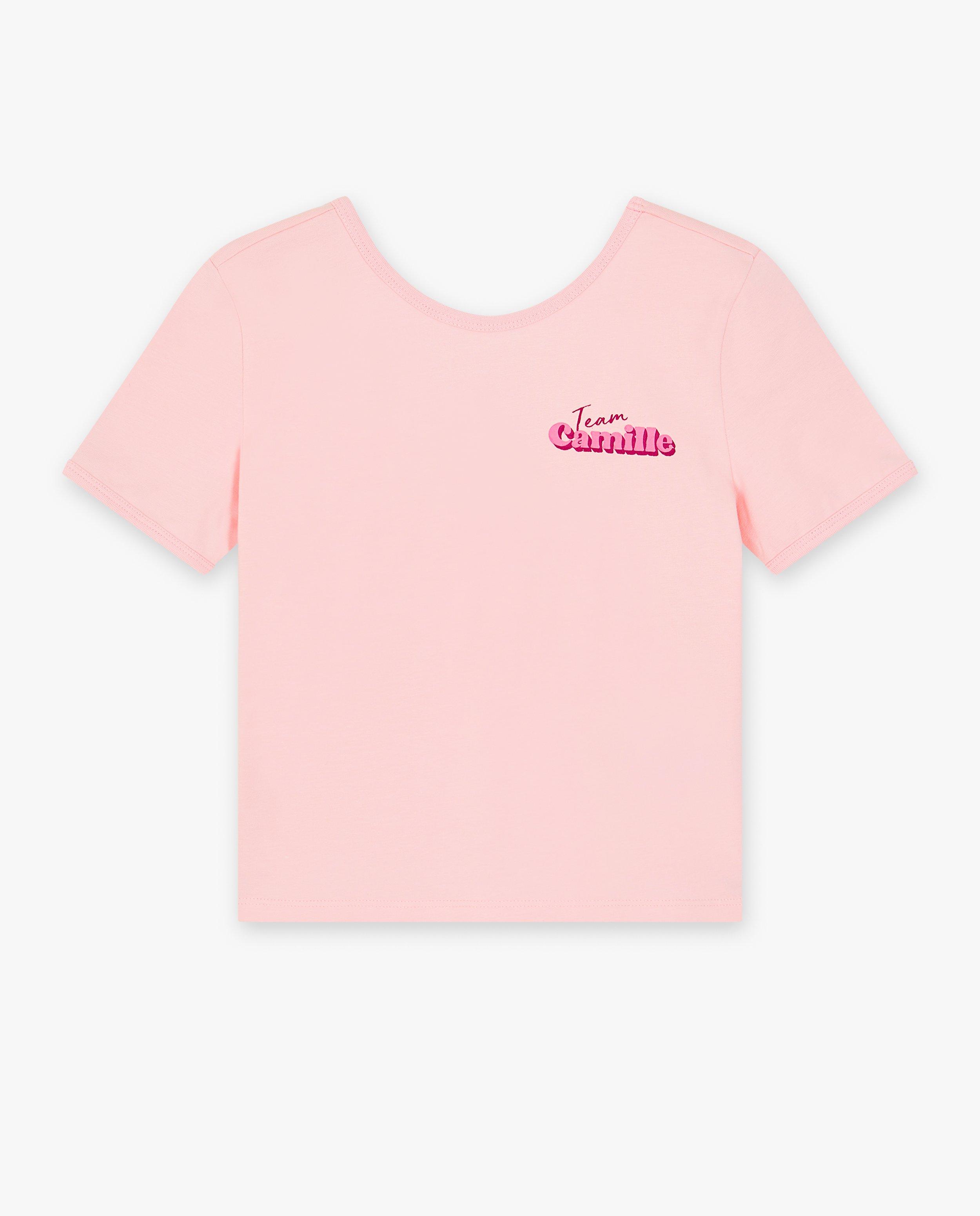 T-shirts - Roze T-shirt Team Camille