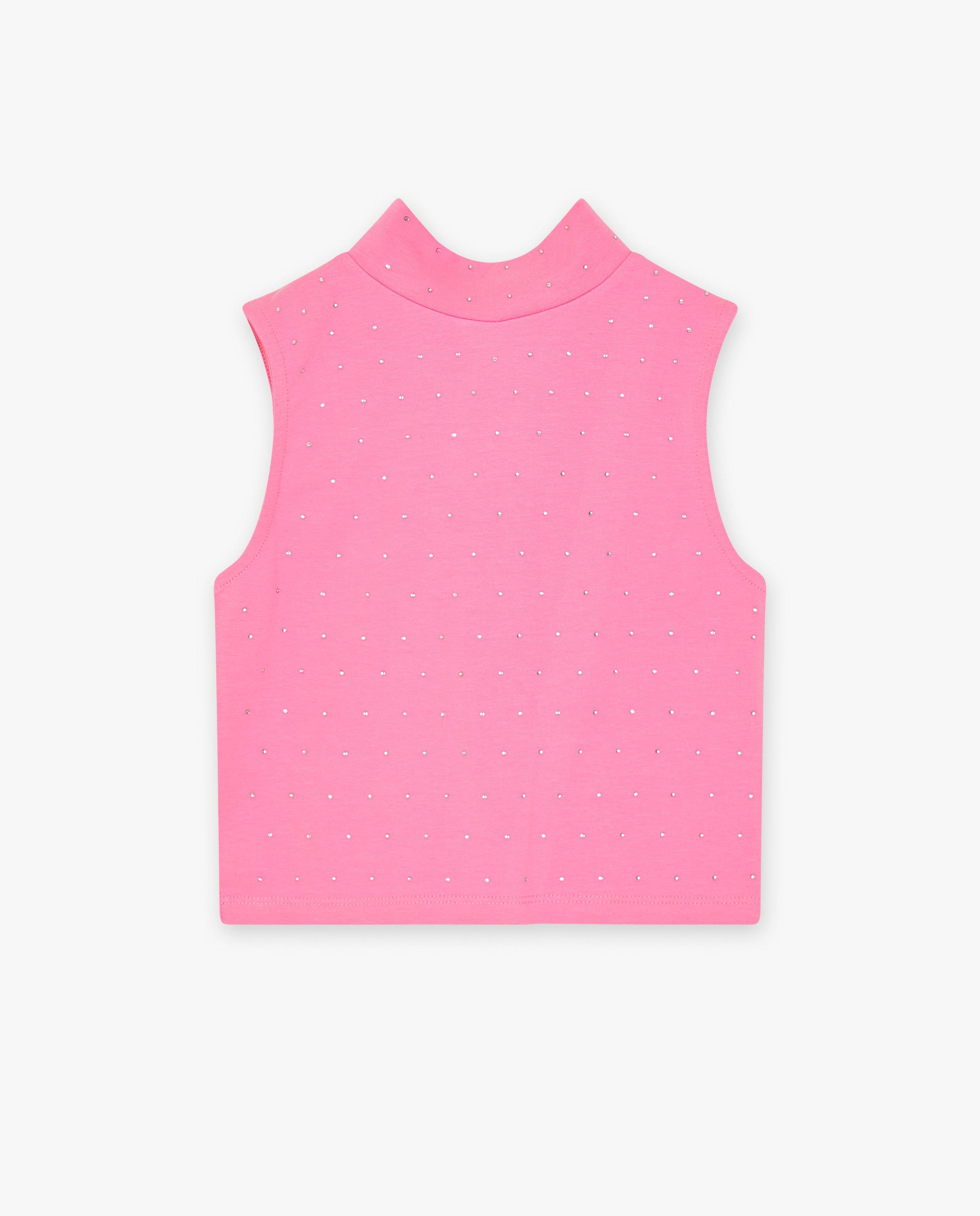 T-shirts - Top met strass-steentjes