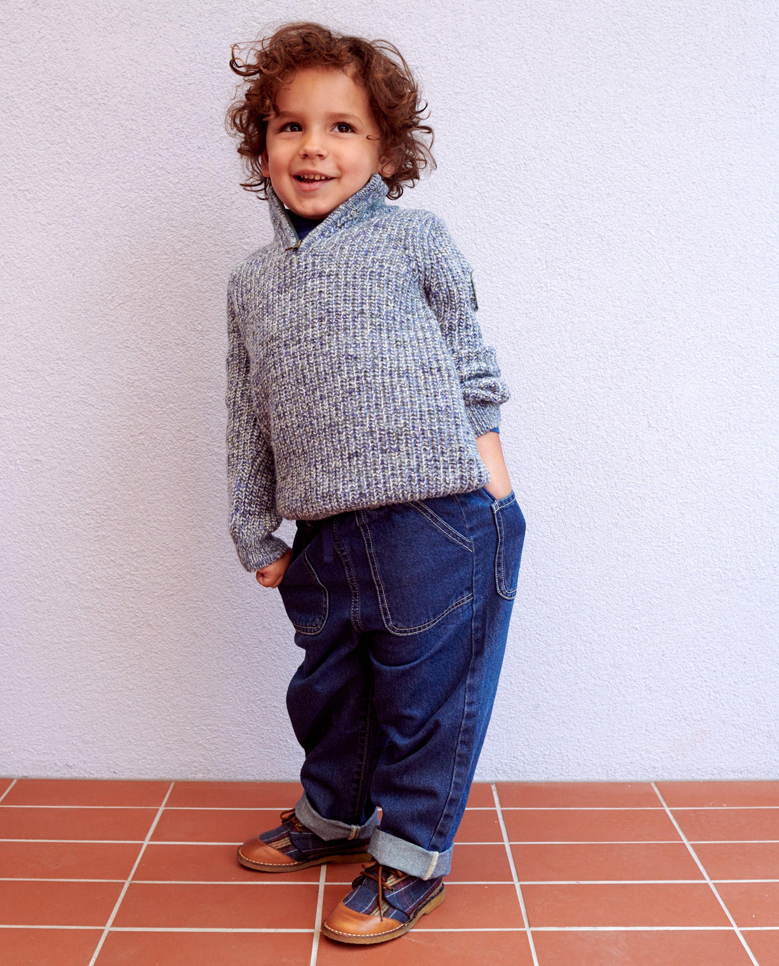 Blauwe jeansbroek, relaxed fit - null - Fred + Ginger
