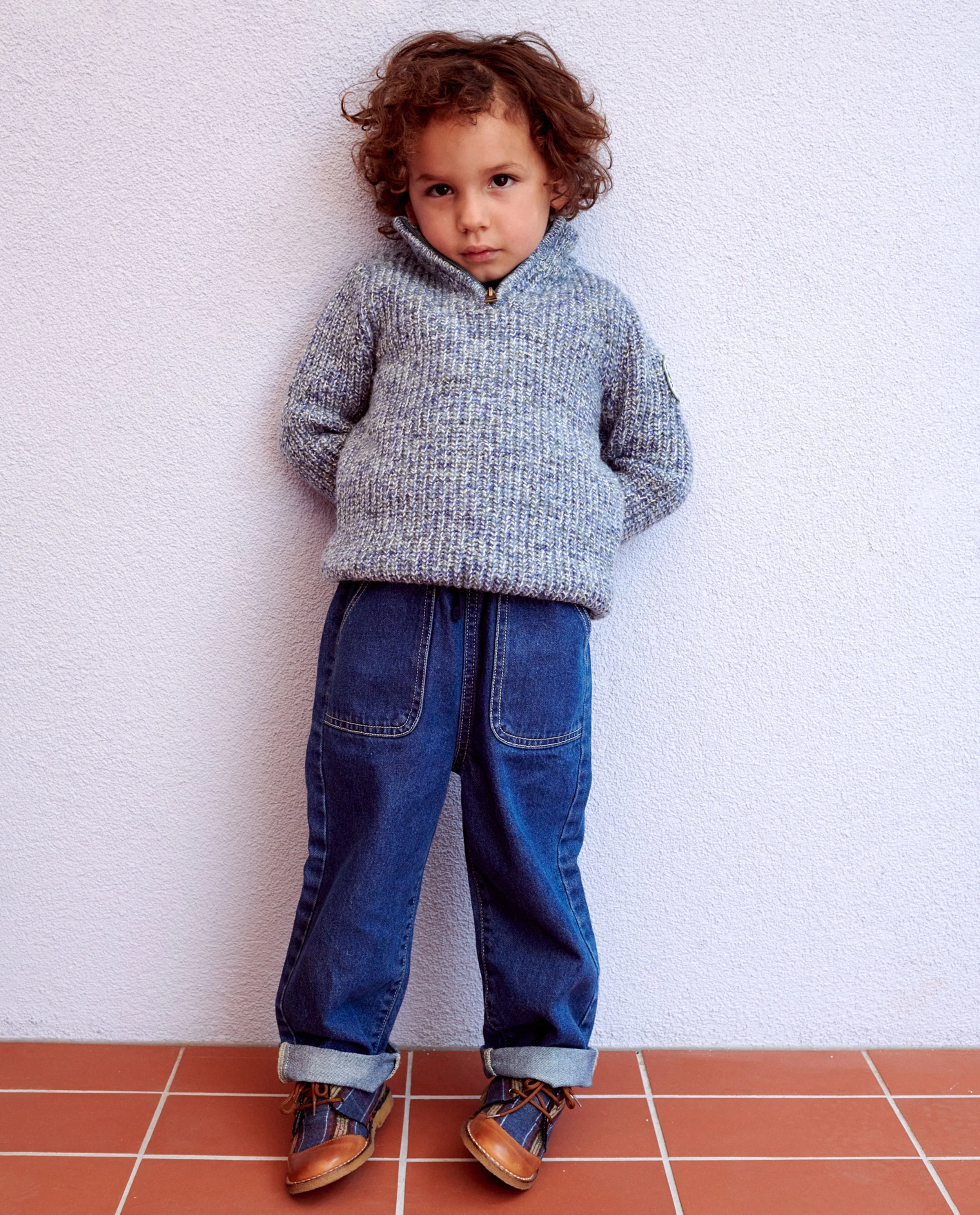 Blauwe jeansbroek, relaxed fit