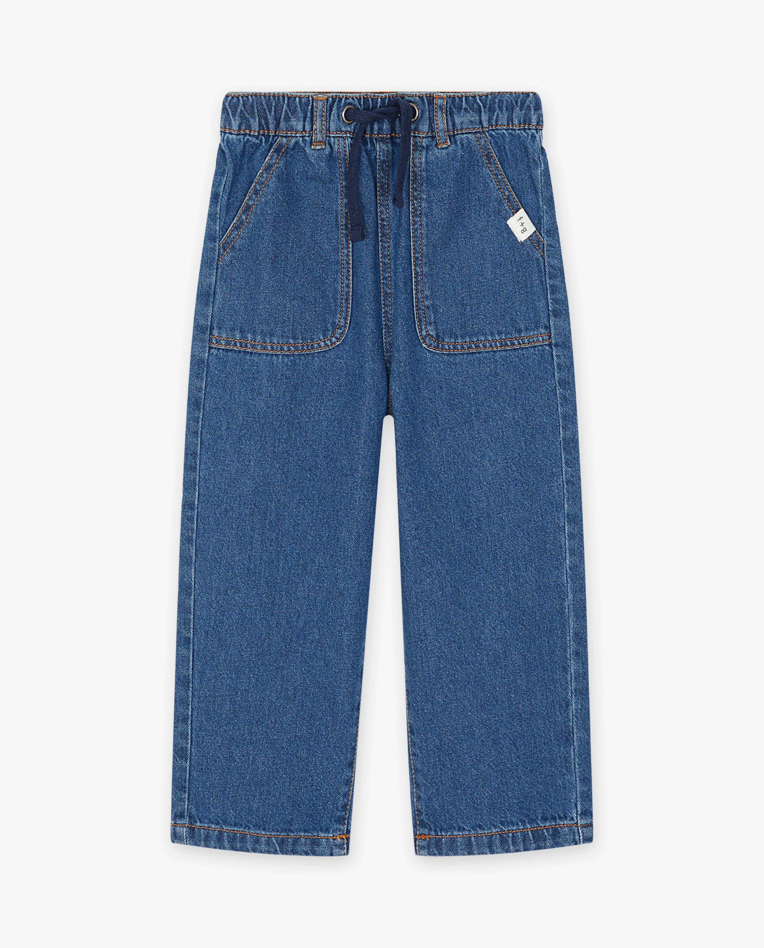 Jeans - Blauwe jeansbroek, relaxed fit