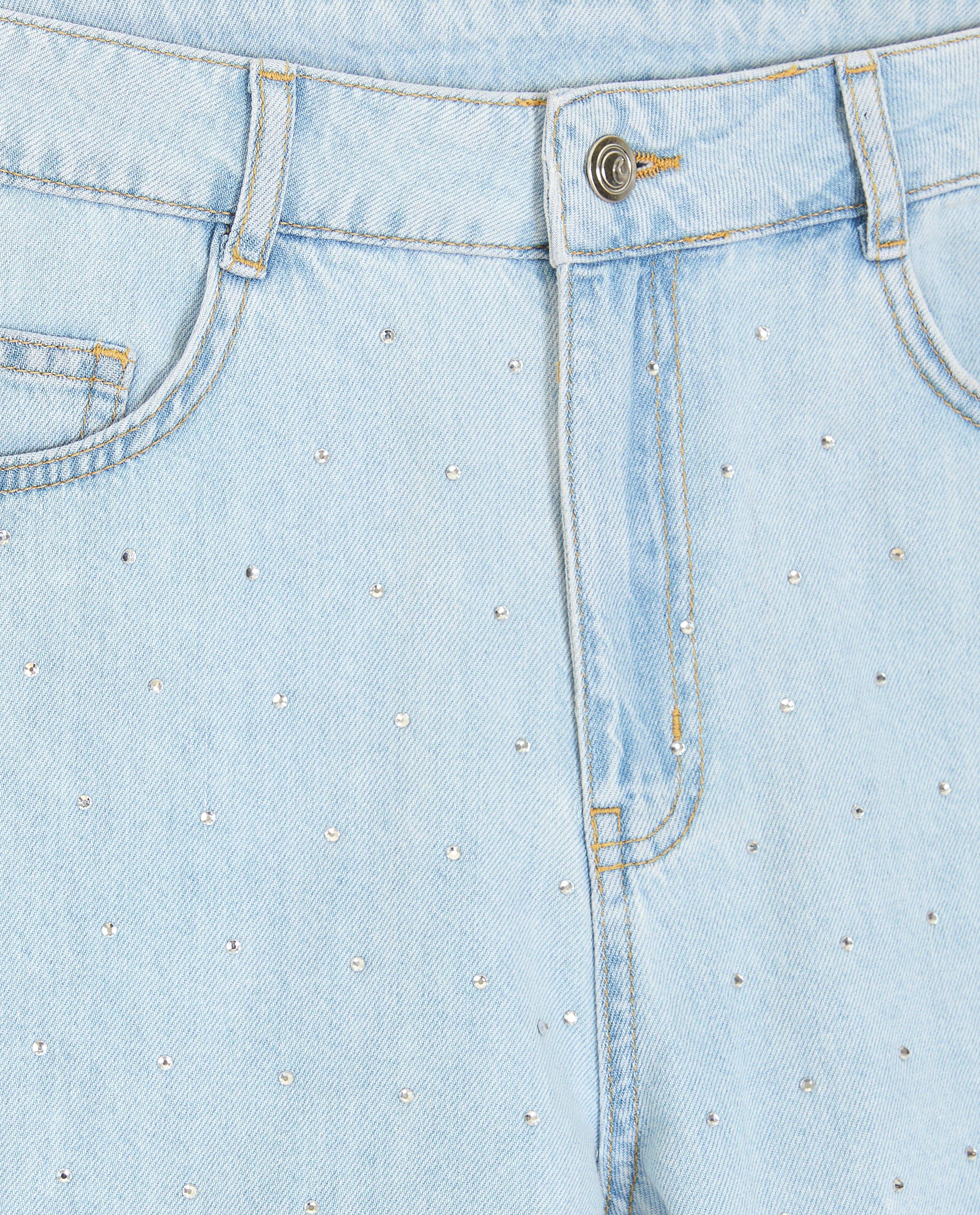 Shorts - Short en jeans avec des strass, XS-XL
