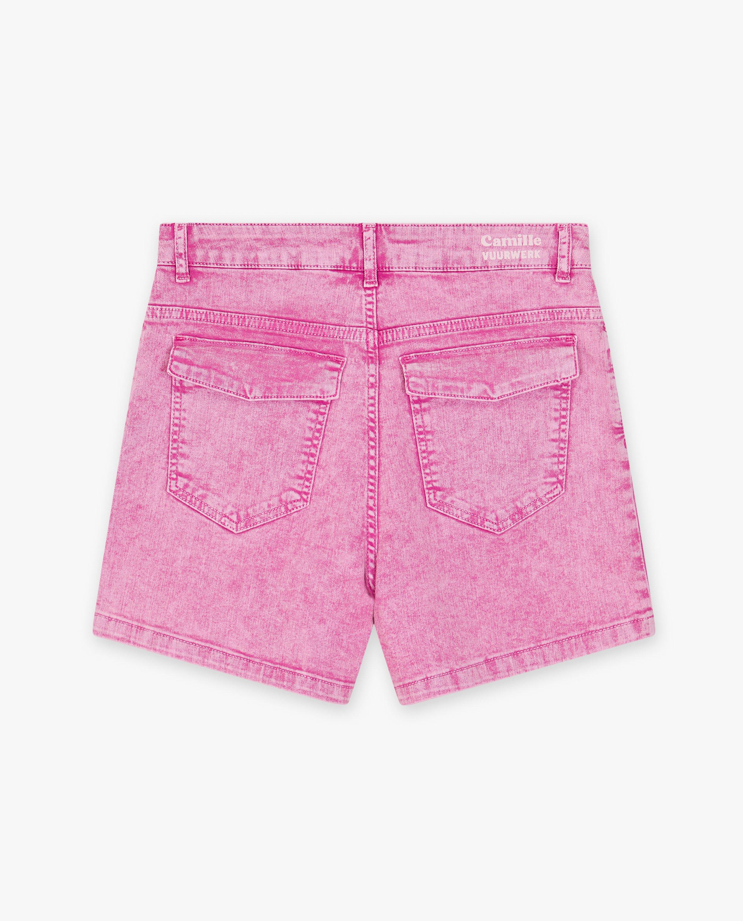Jeansshort met strass-steentjes, XS-XL - Product Detail - roze - afbeelding nummer 2