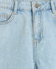 Shorten - Jeansshort met strass-steentjes