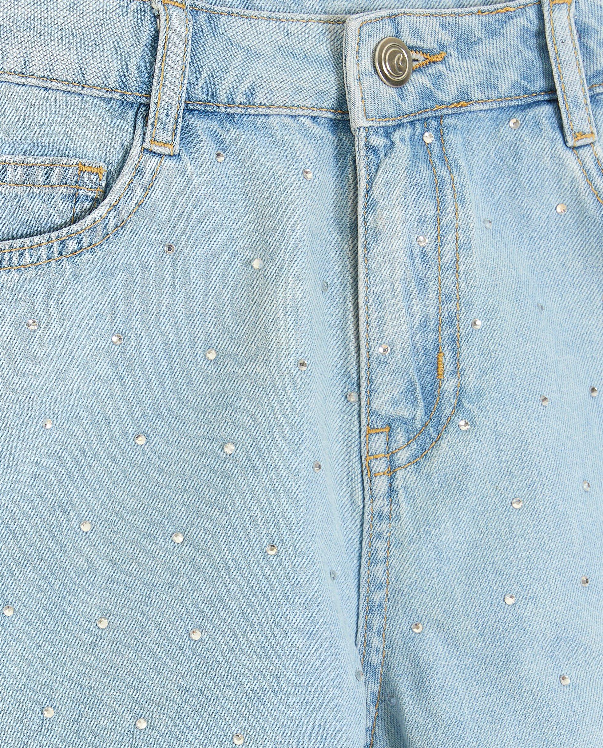 Shorts - Short en jeans avec des strass