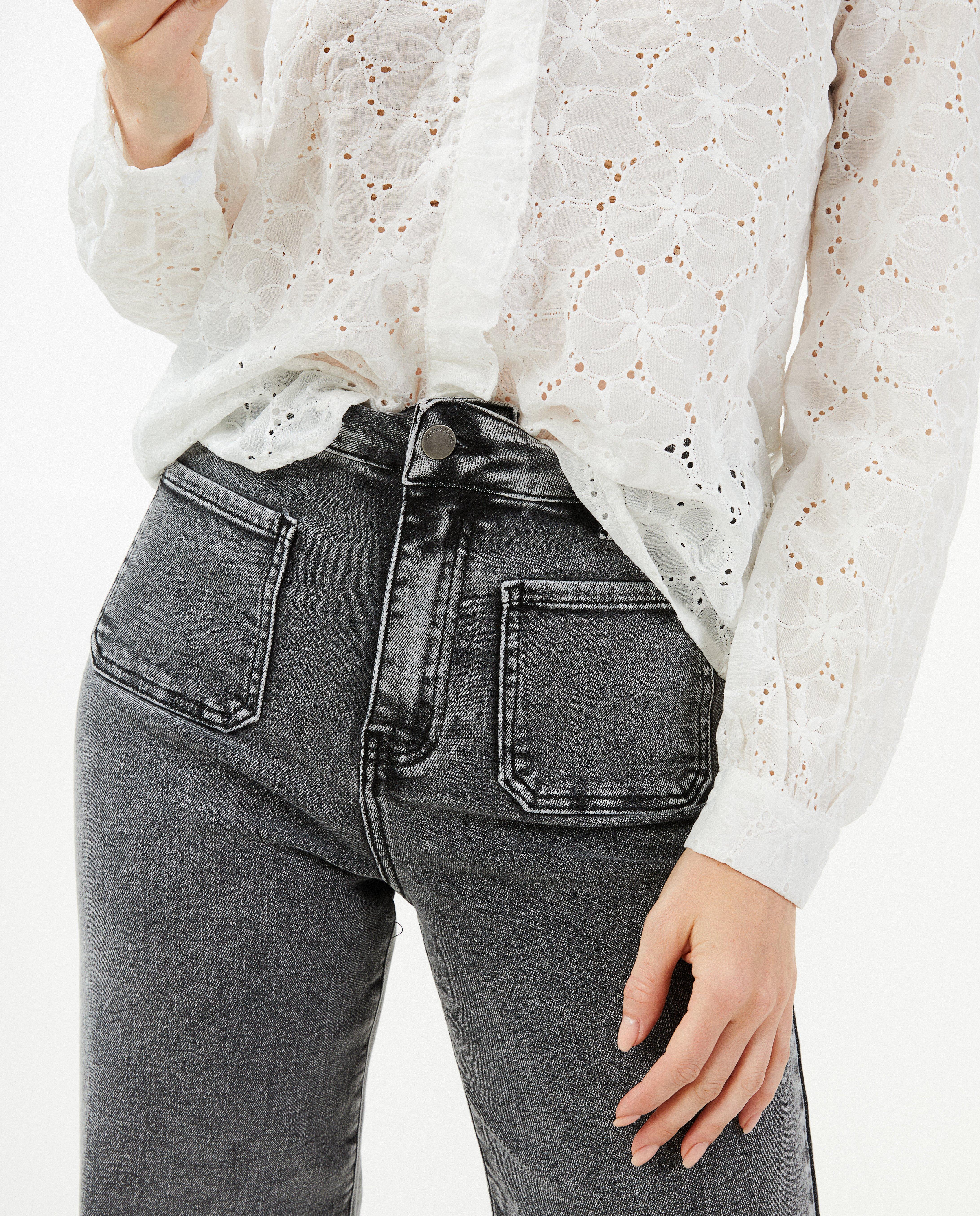 Jeans - Grijze jeans, straight fit