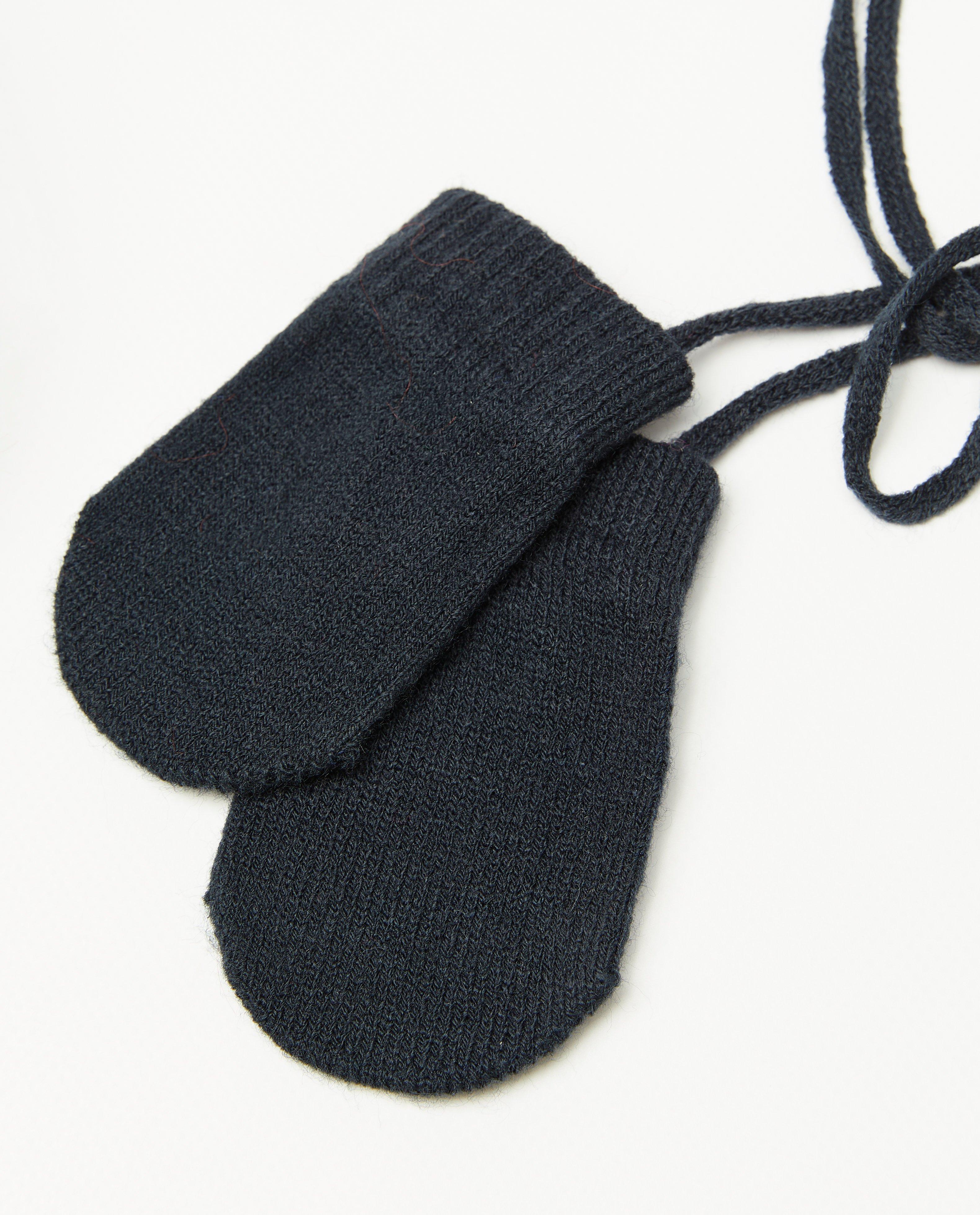 Ensemble&nbsp;: bonnet + &eacute;charpe + gants b&eacute;b&eacute;  - D&eacute;tails du produit - bleu fonc&eacute; - image num&eacute;ro 2