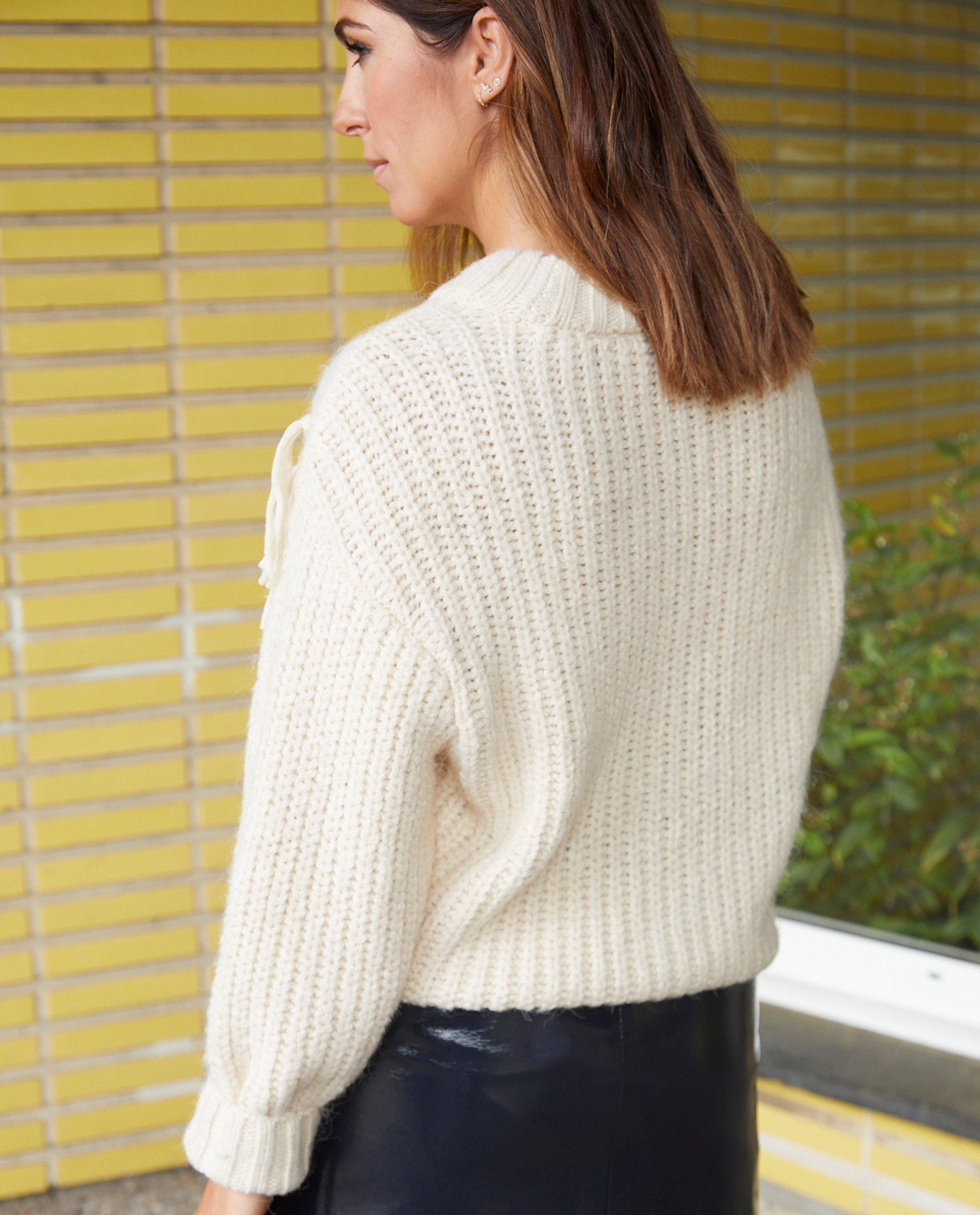 Pulls - Pull en tricot avec des franges