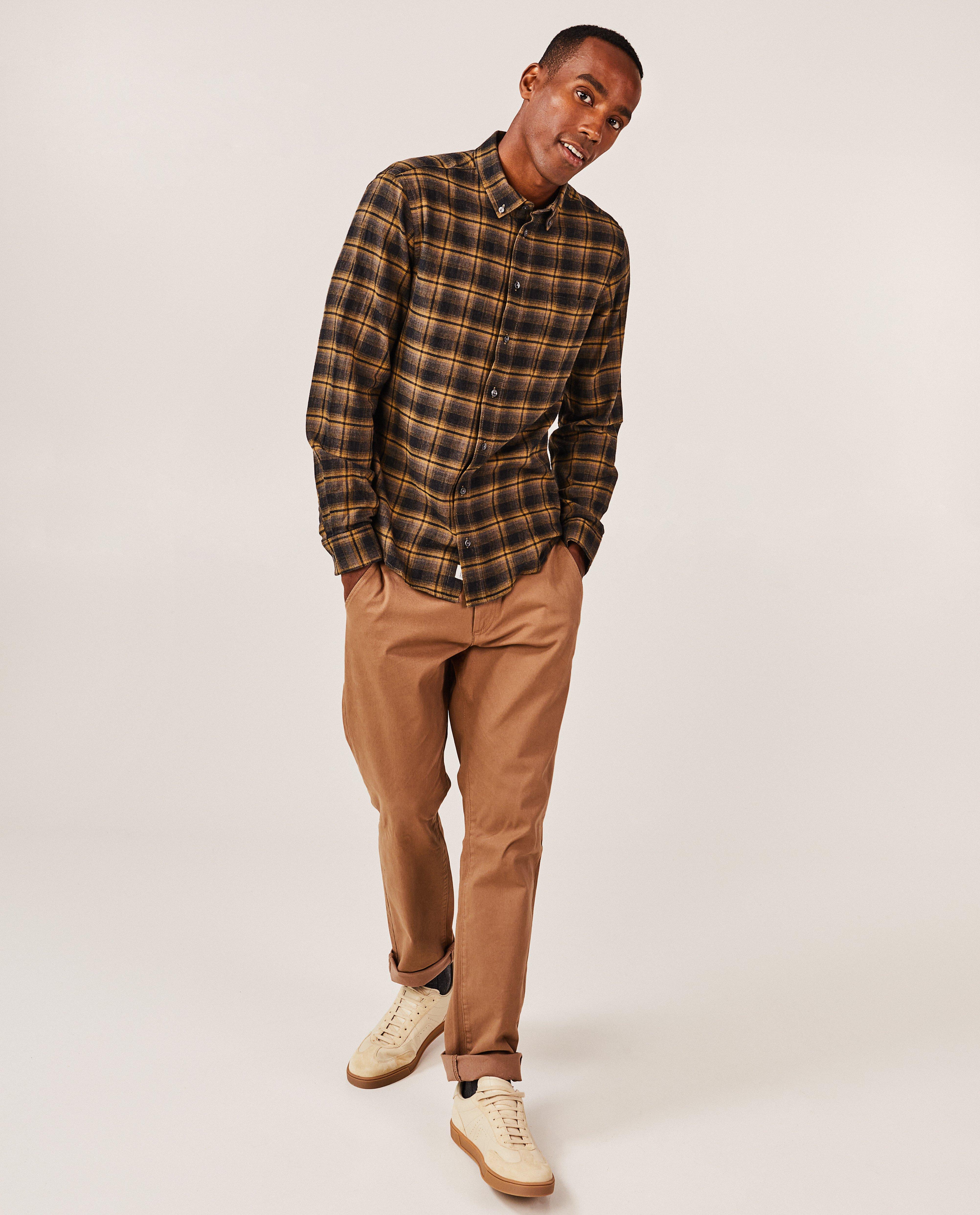 Geruit hemd, slim fit - Product Detail - bruin - afbeelding nummer 1