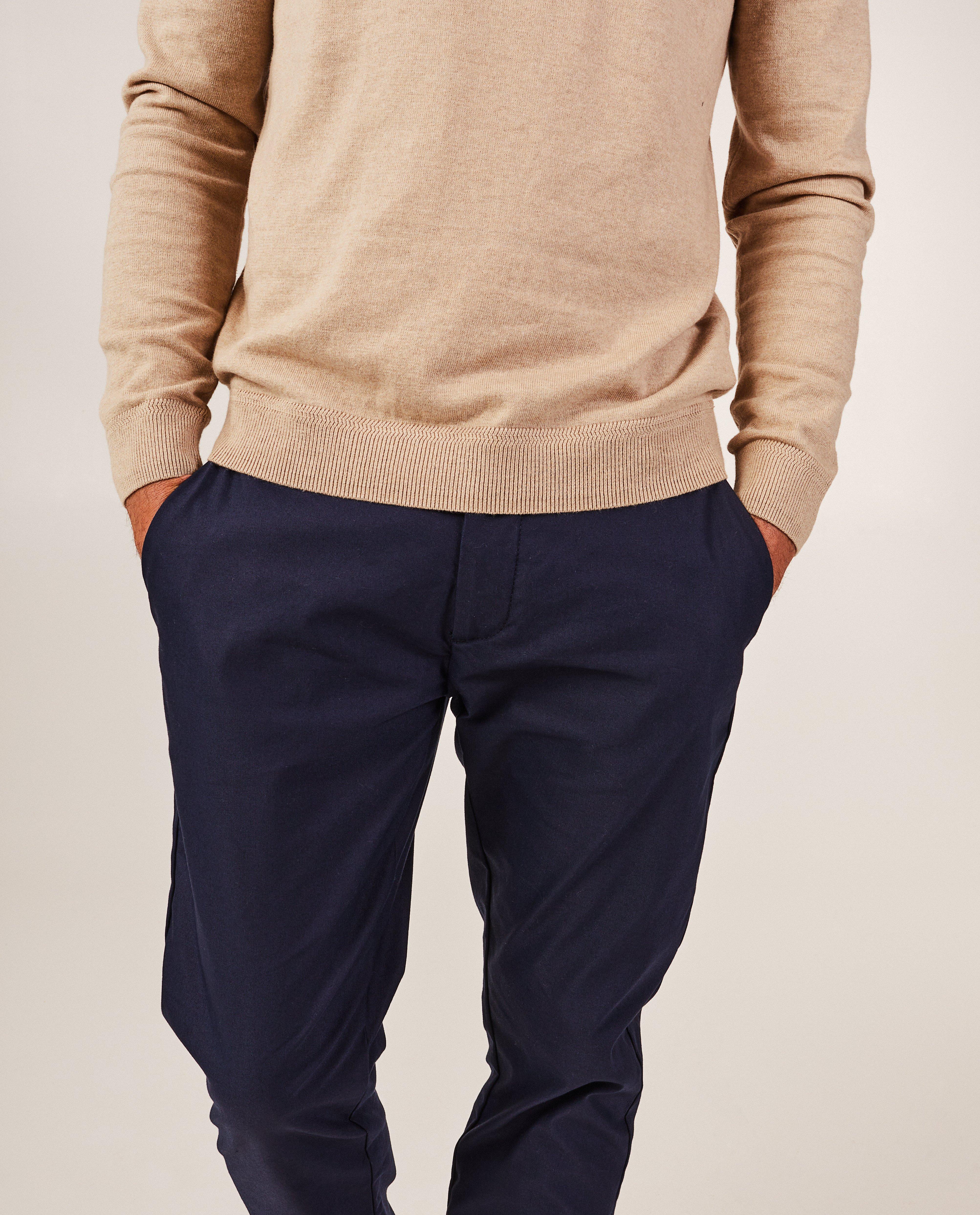 Pantalons - Pantalon bleu foncé, slim fit