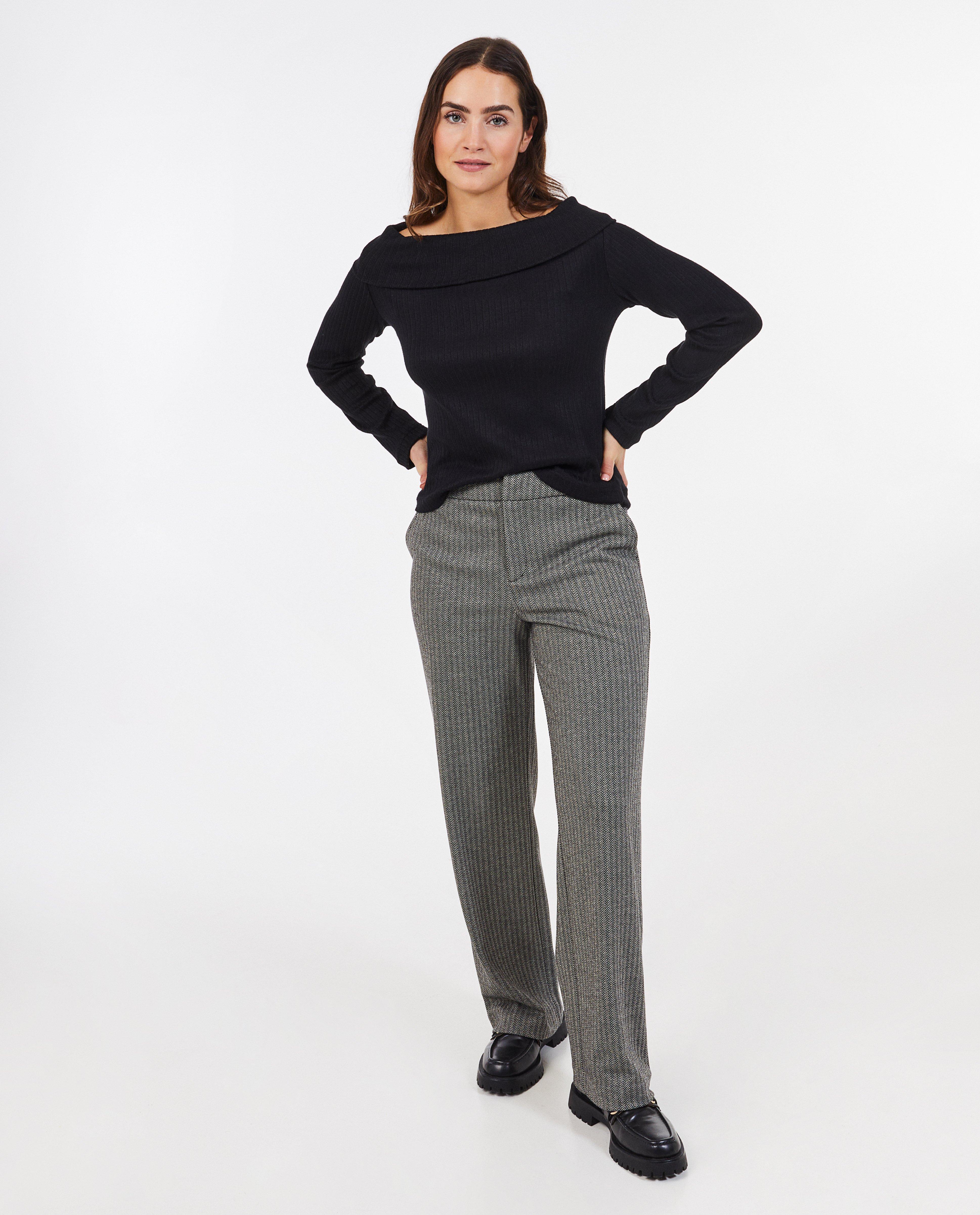 Pantalon à motif en zigzag - null - Sora