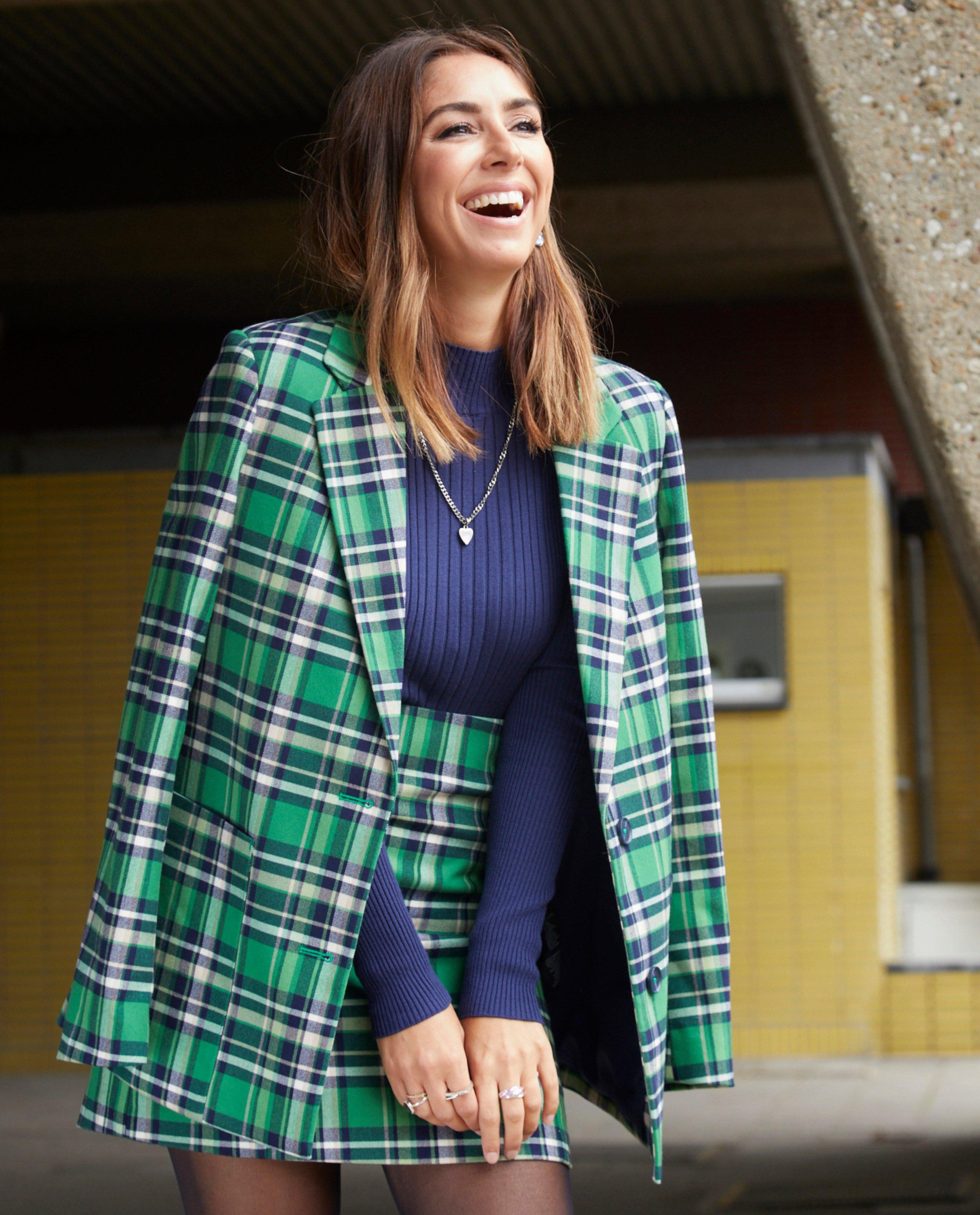 Blazers - Veste de costume en flanelle à carreaux