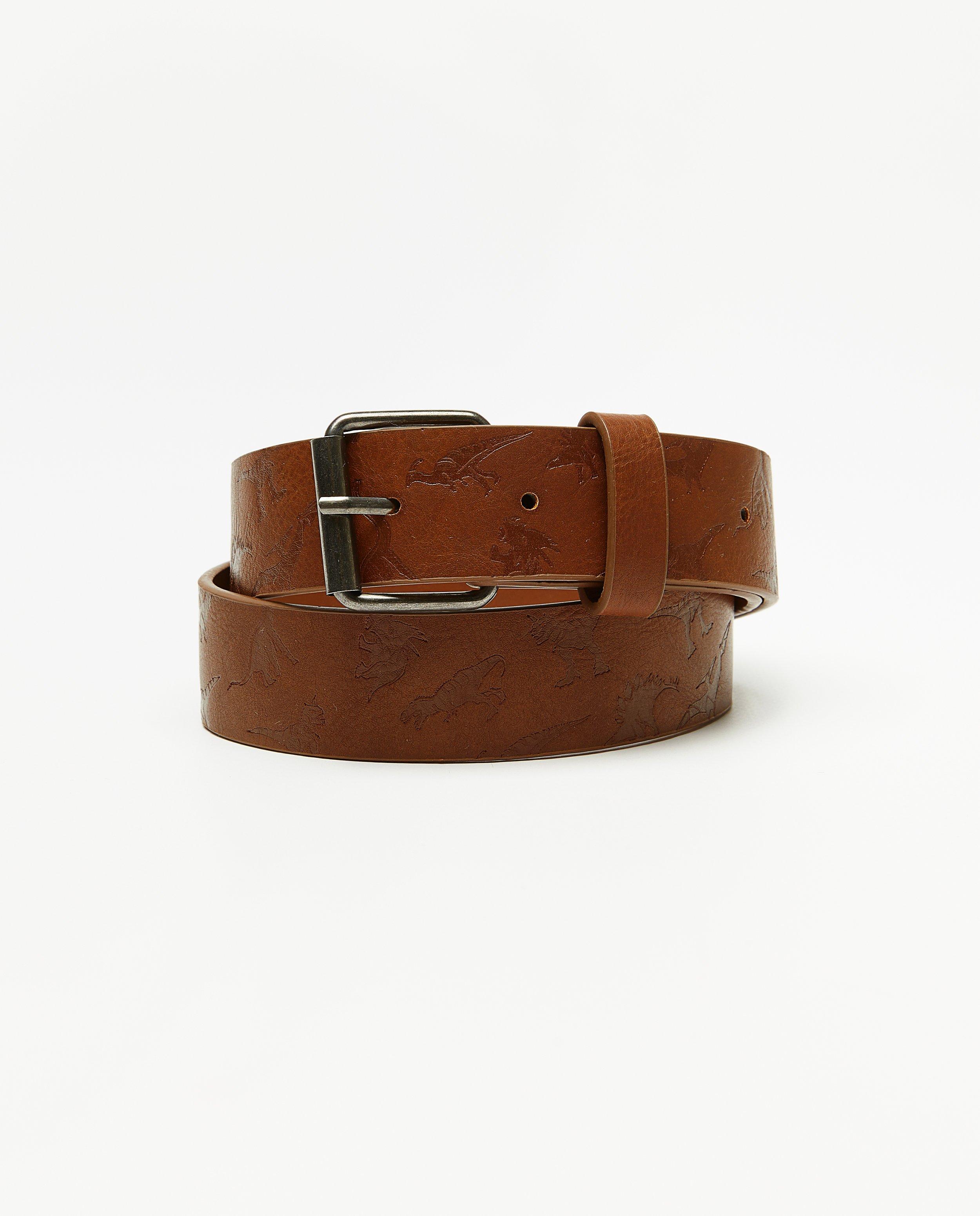 Ceinture brune à imprimé de dinos - null - Kidz Nation