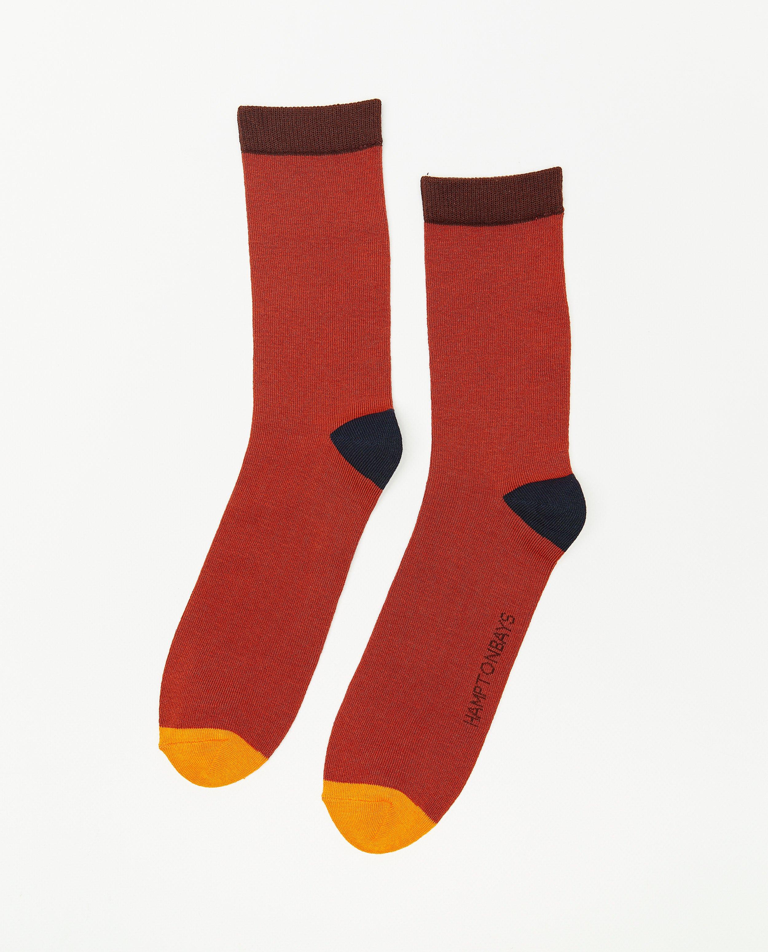 Rode kousen met color block - null - JBC