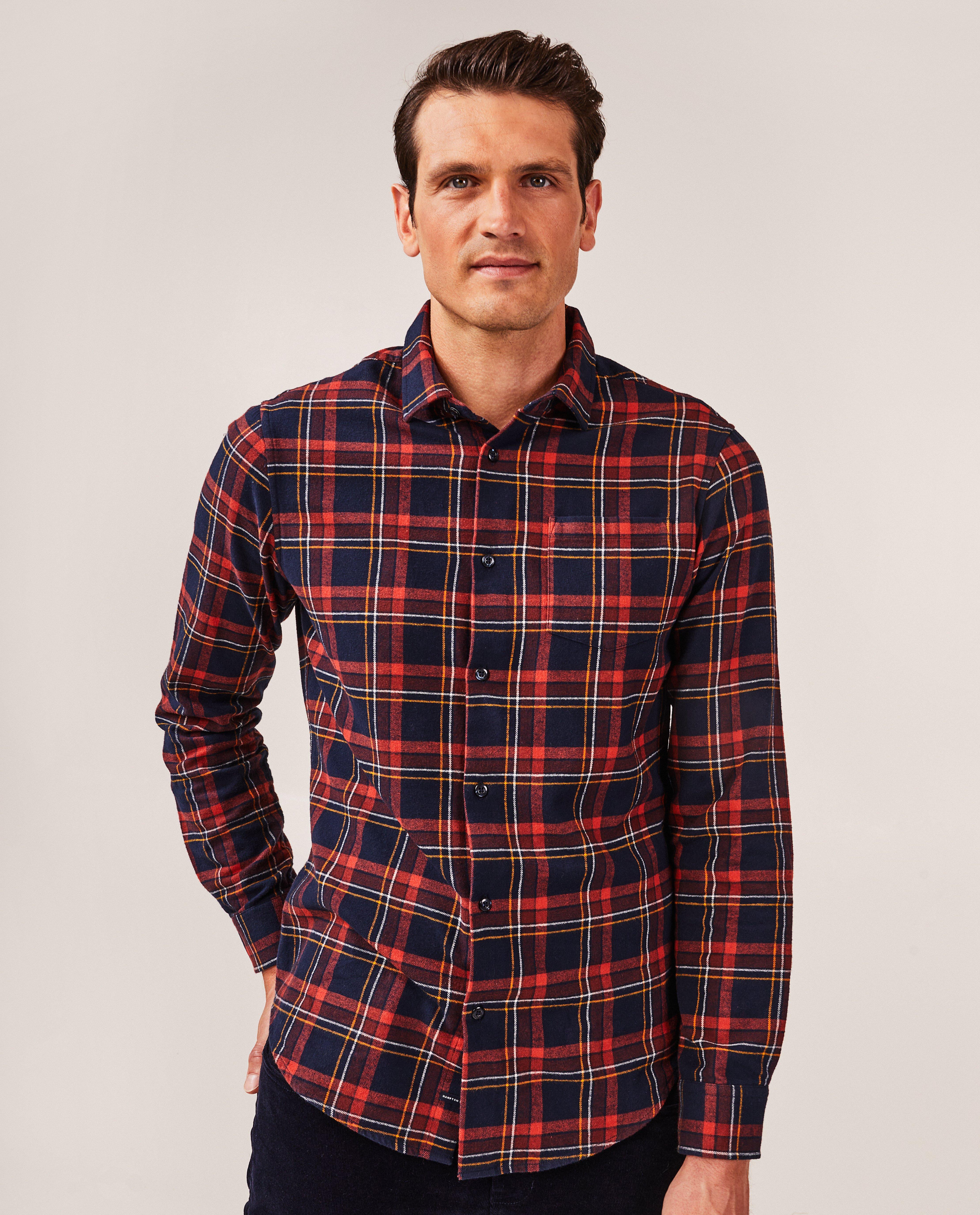 Hemden - Flanellen hemd, slim fit