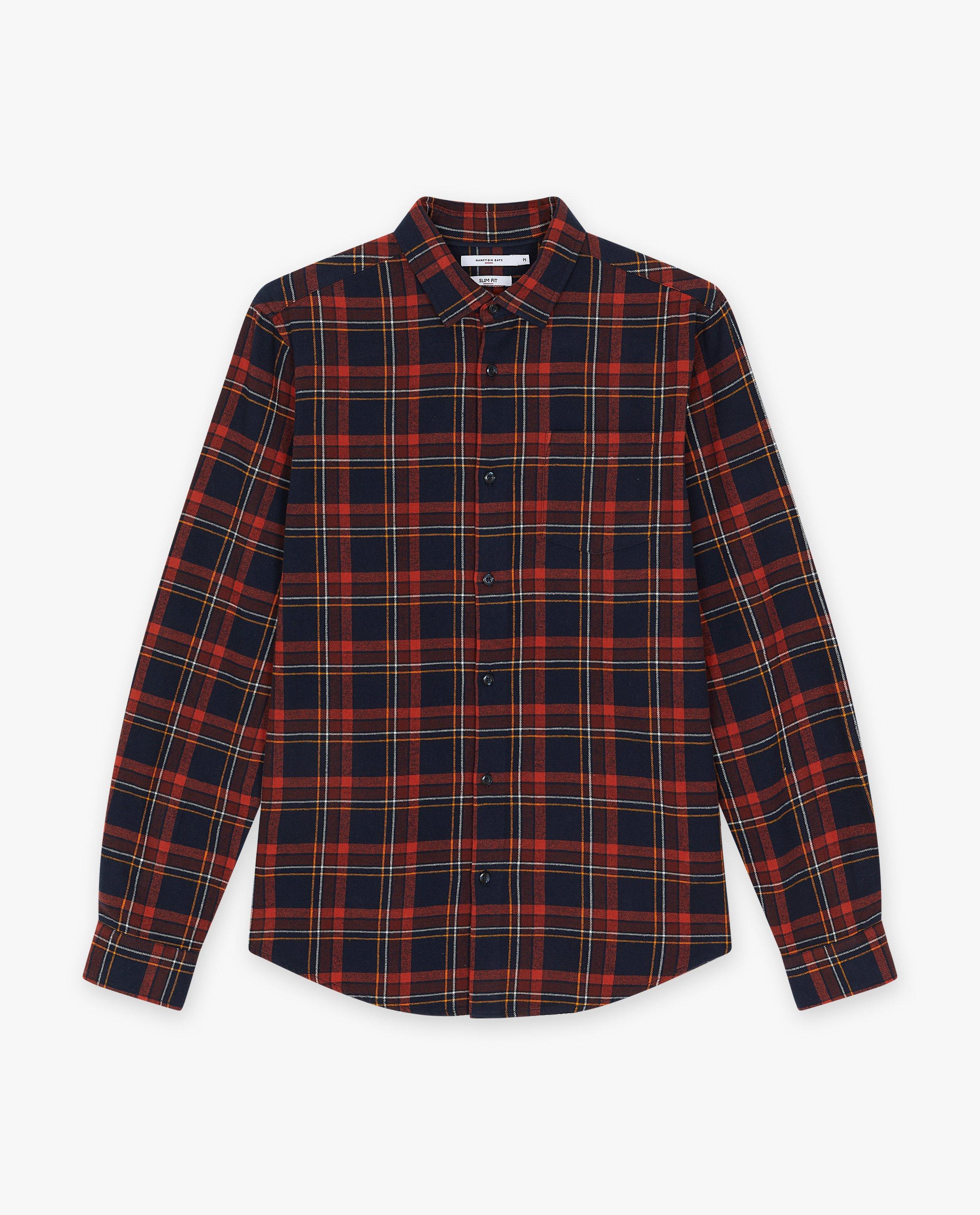 Hemden - Flanellen hemd, slim fit