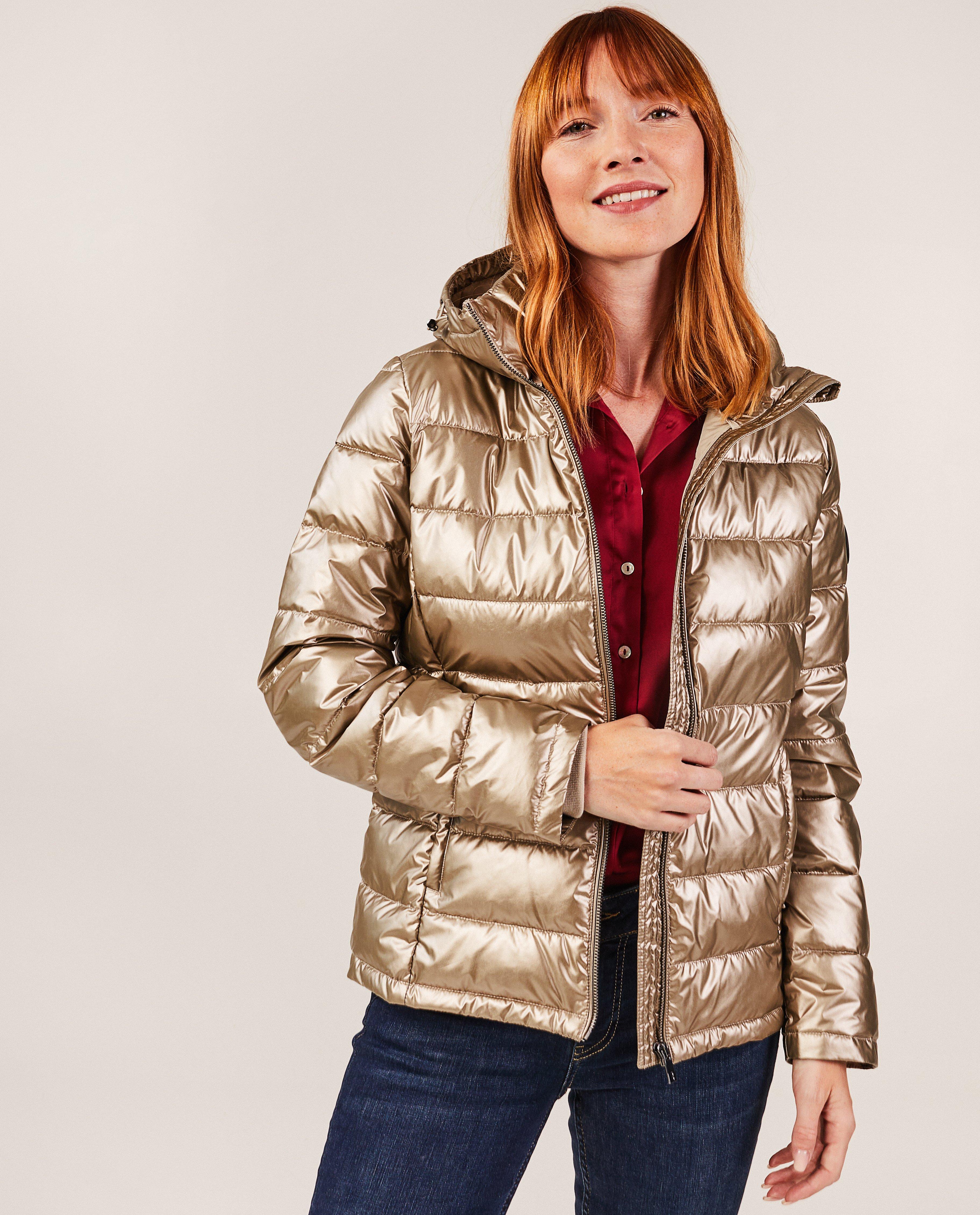 Veste metallisee couleur champagne Sora JBC Belgique Belgique