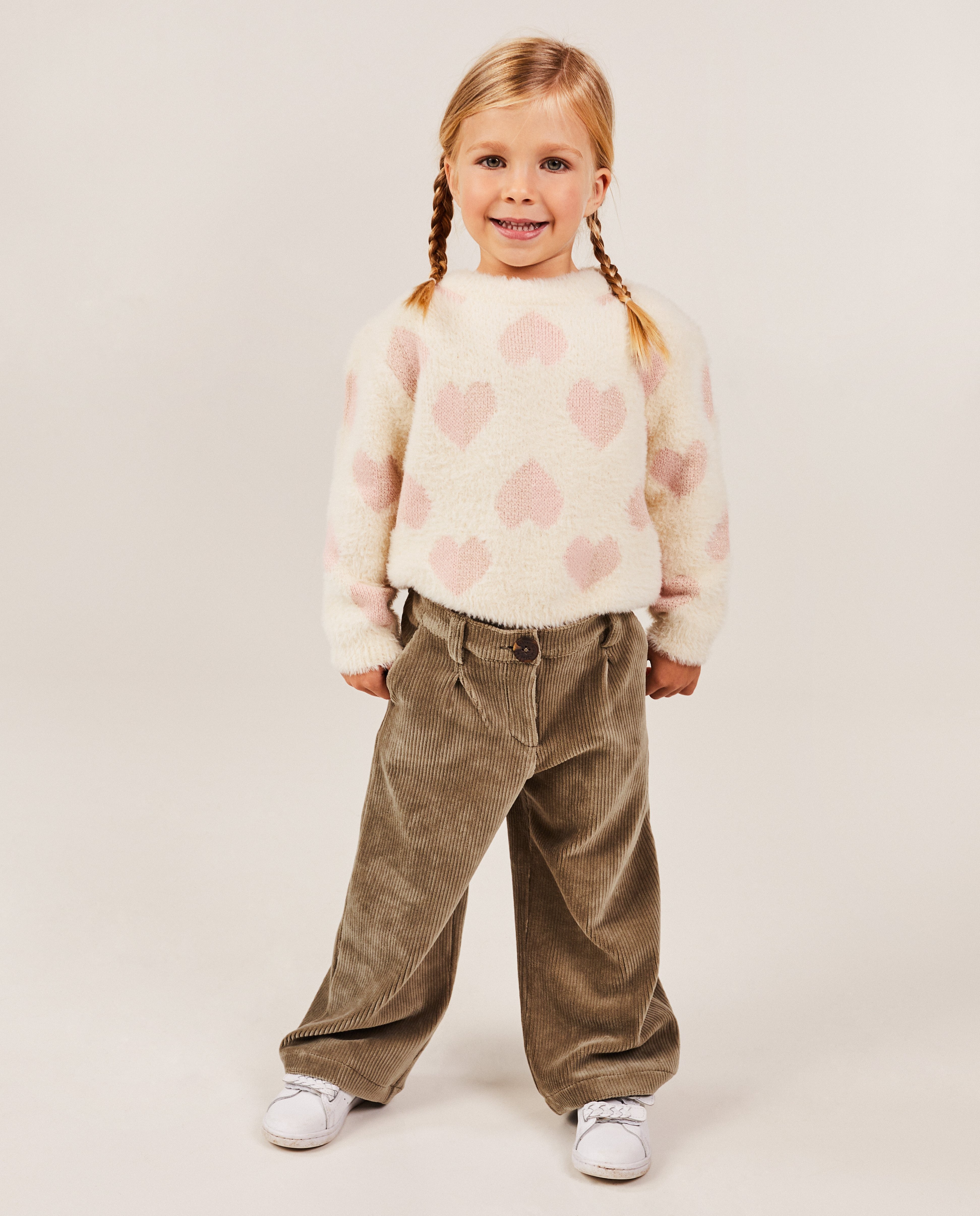 Pantalon blanc en velours côtelé - null - Milla Star