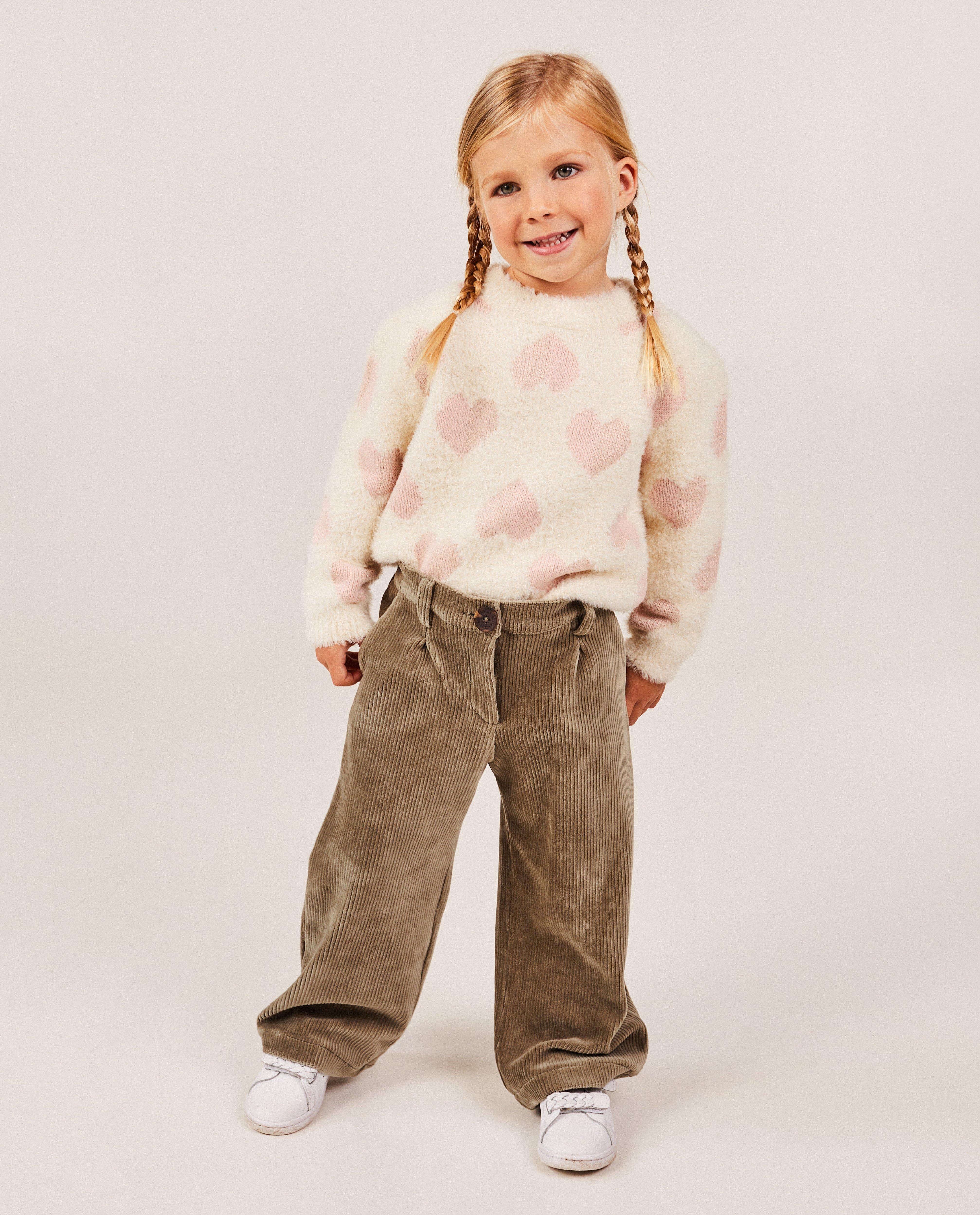Pantalons - Pantalon vert en velours côtelé
