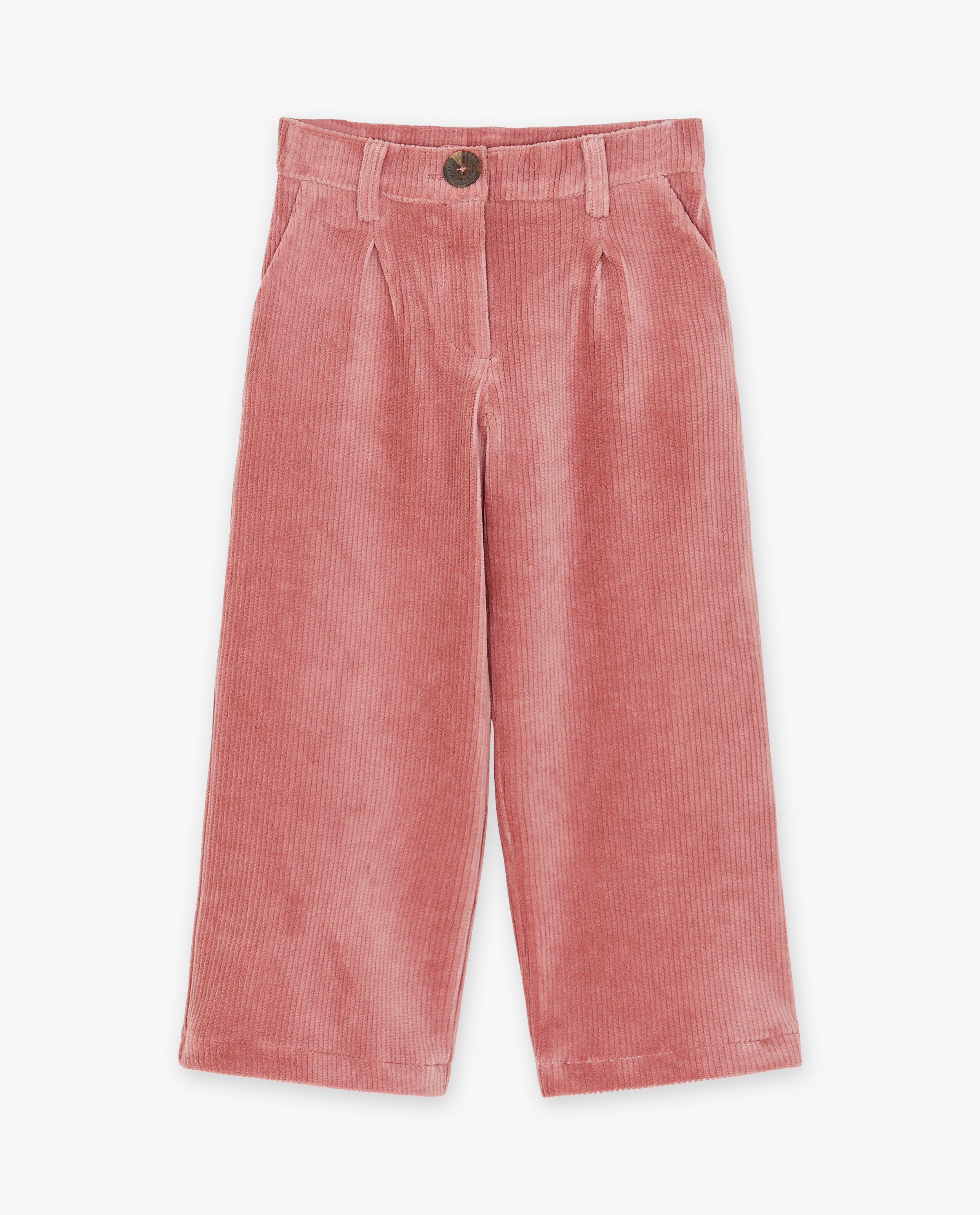 Pantalons - Pantalon vert en velours côtelé