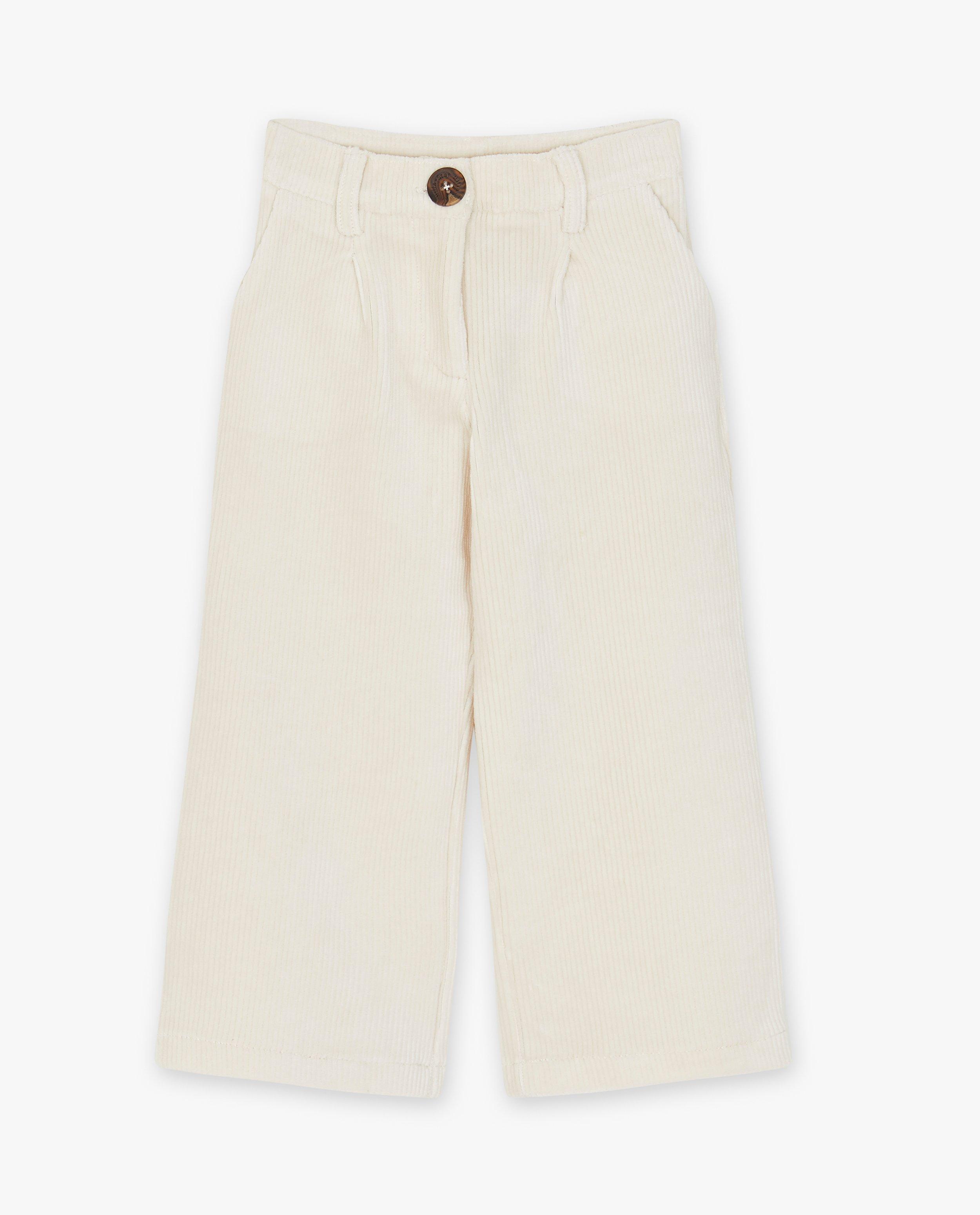 Pantalons - Pantalon vert en velours côtelé