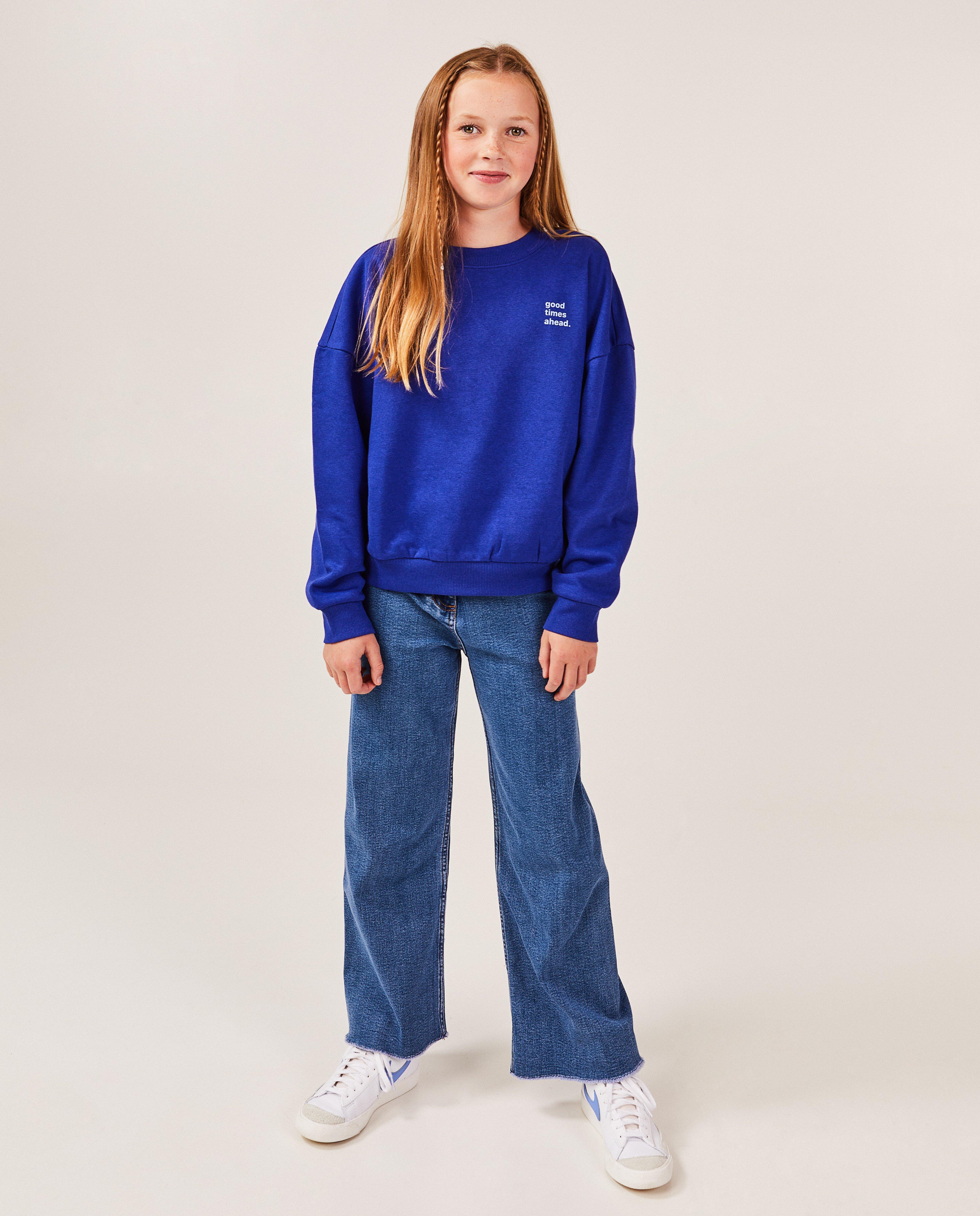 Groene sweater met opschrift - null - Besties