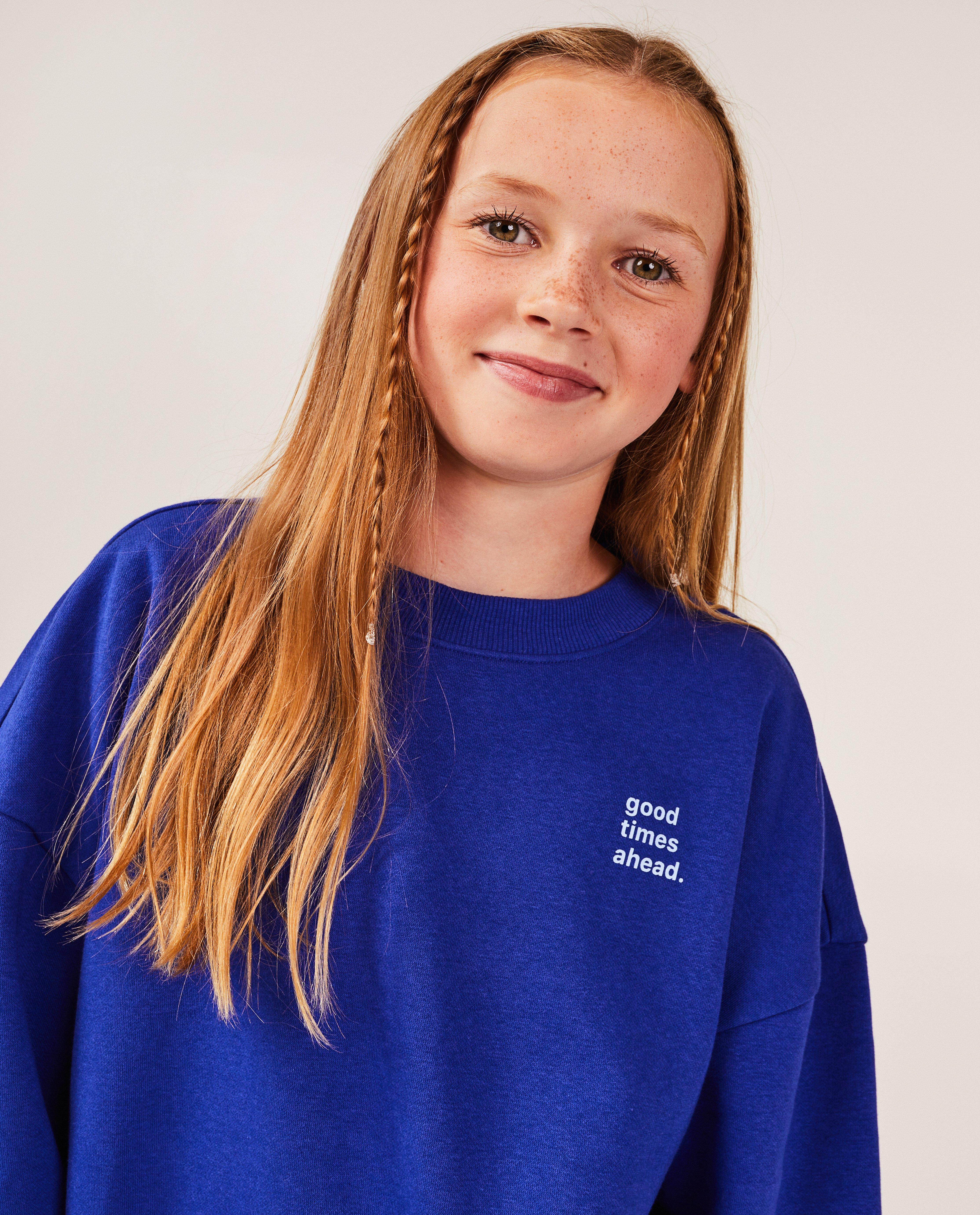 Sweaters - Groene sweater met opschrift