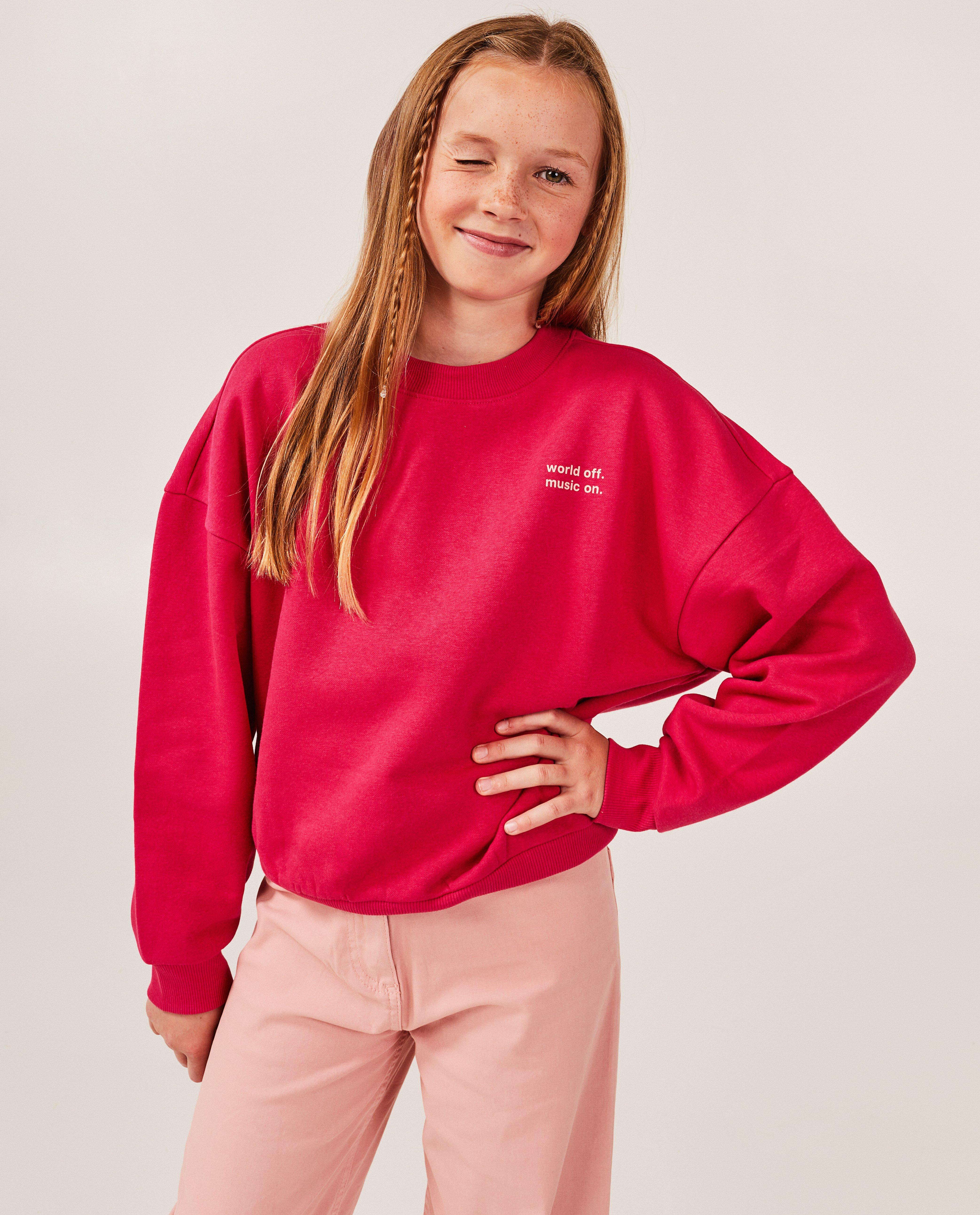Sweaters - Groene sweater met opschrift