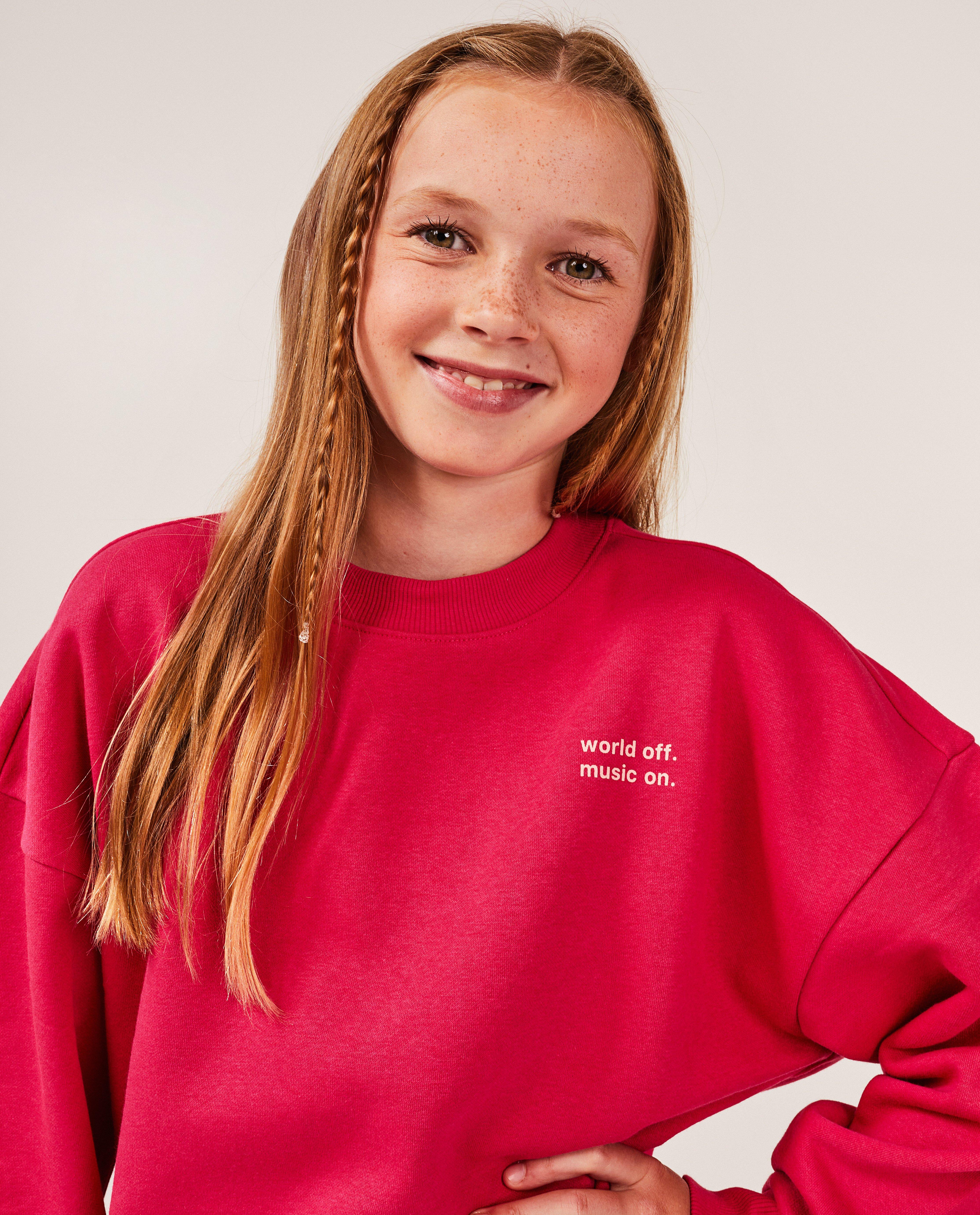 Sweaters - Groene sweater met opschrift