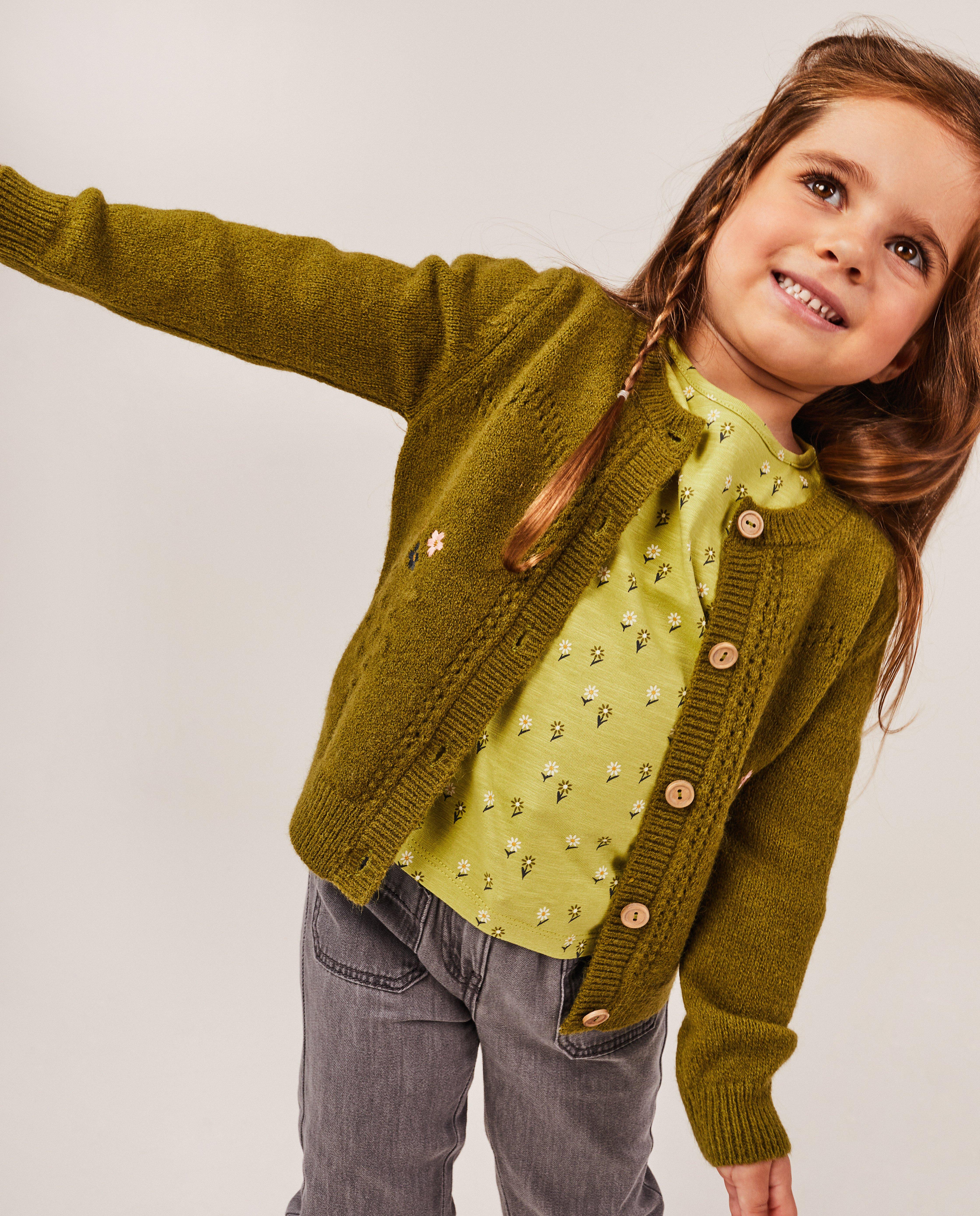 Groene cardigan met reliëf - null - Milla Star