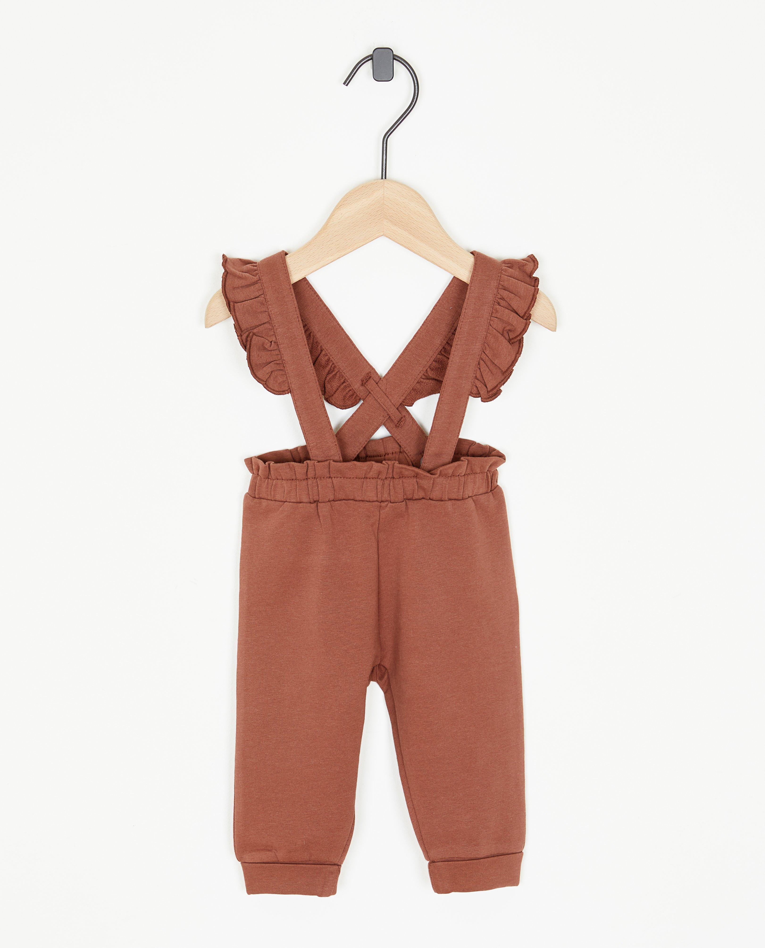 Bruine broek met afneembare bretellen - null - Newborn 50-68
