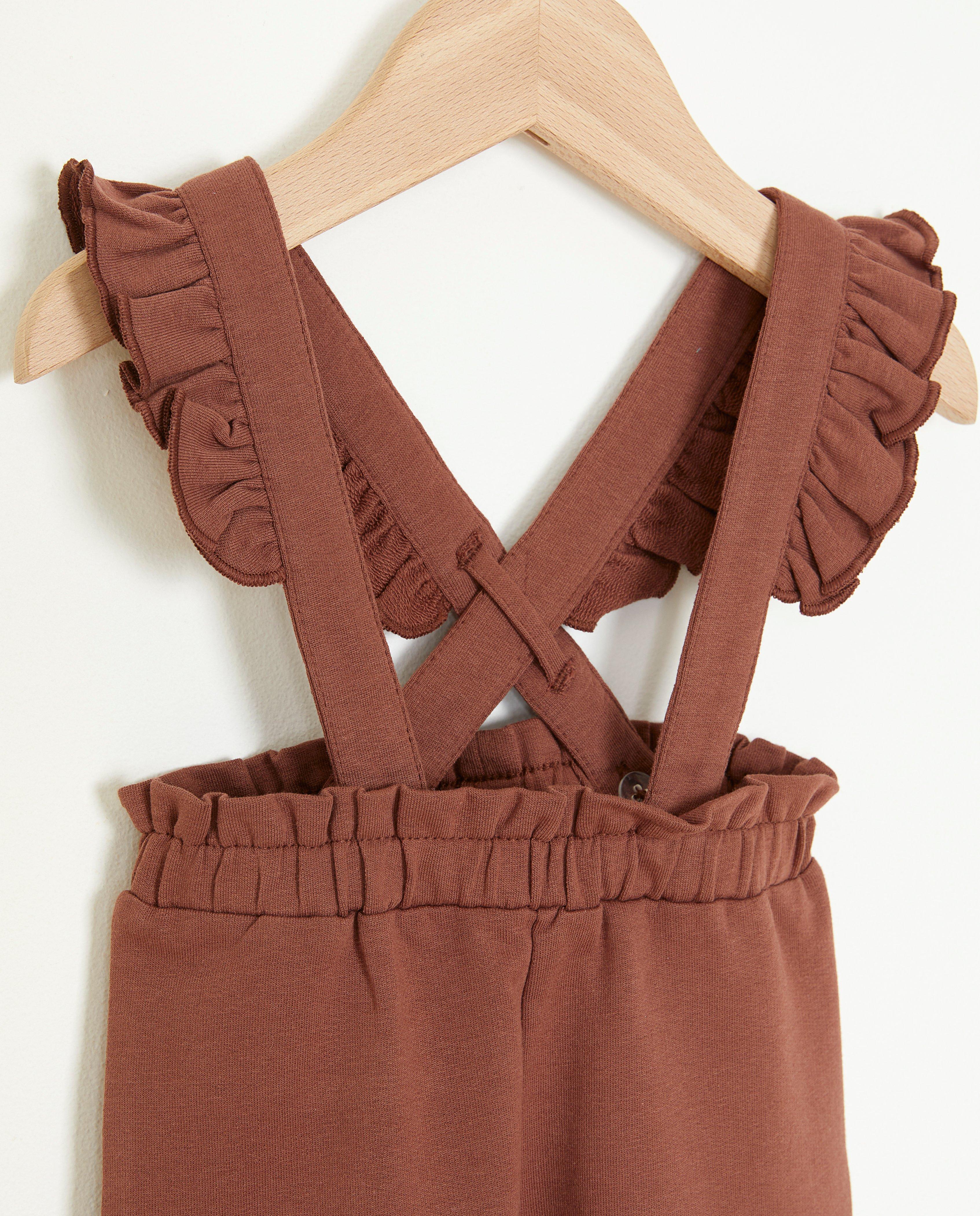 Broeken - Bruine broek met afneembare bretellen