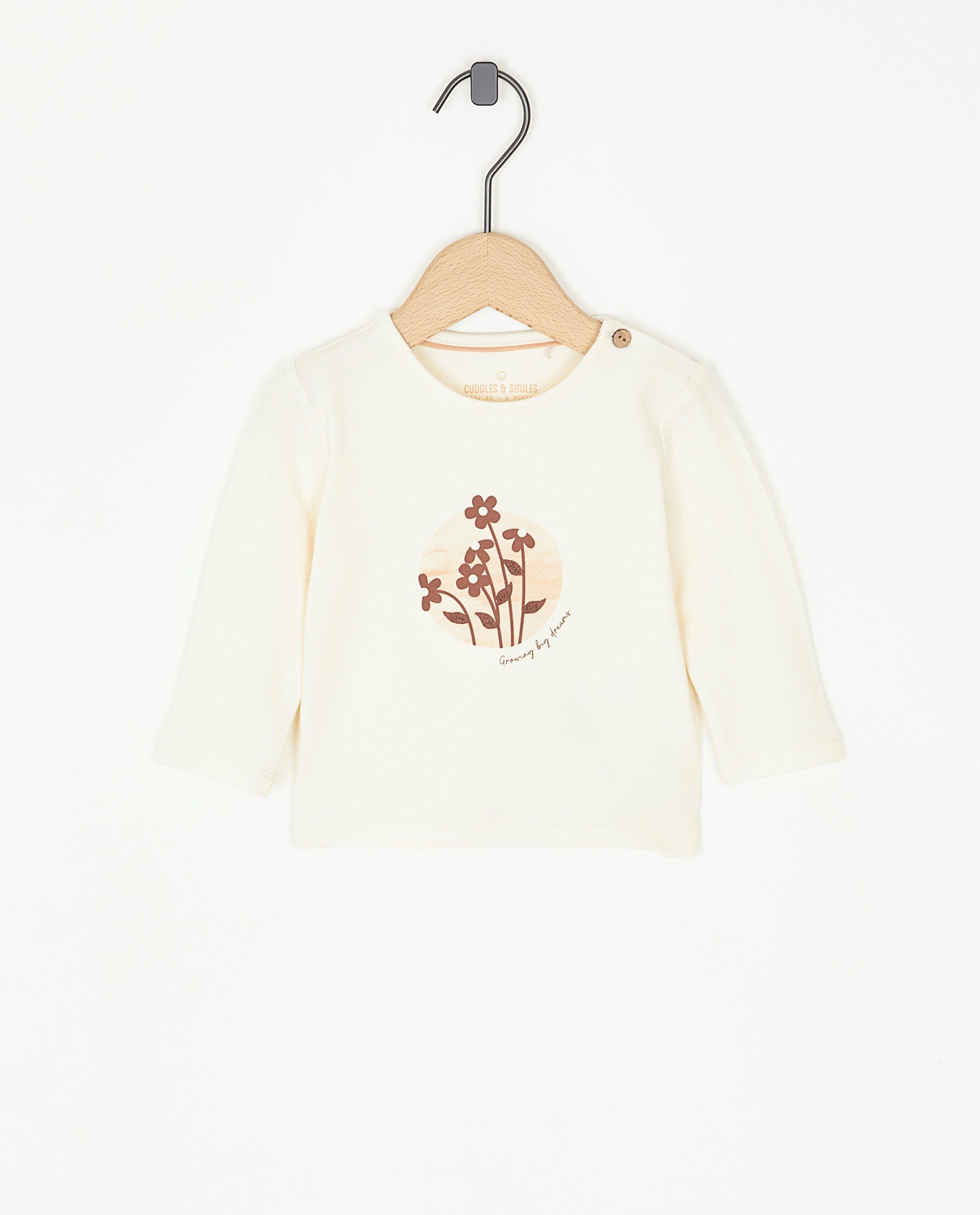 Longsleeve met bloemenprint - null - Newborn 50-68