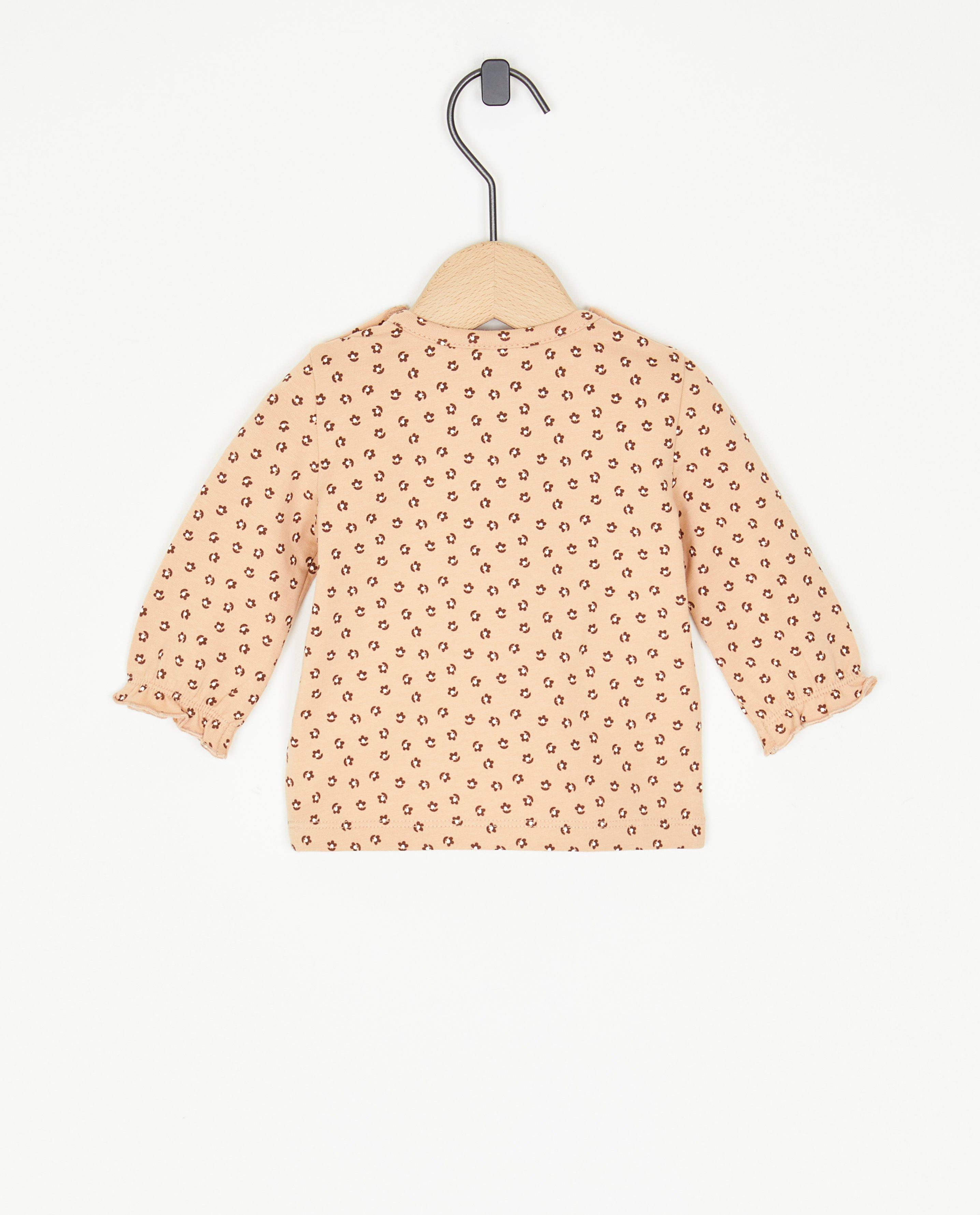 T-shirts - Longsleeve met bloemenprint