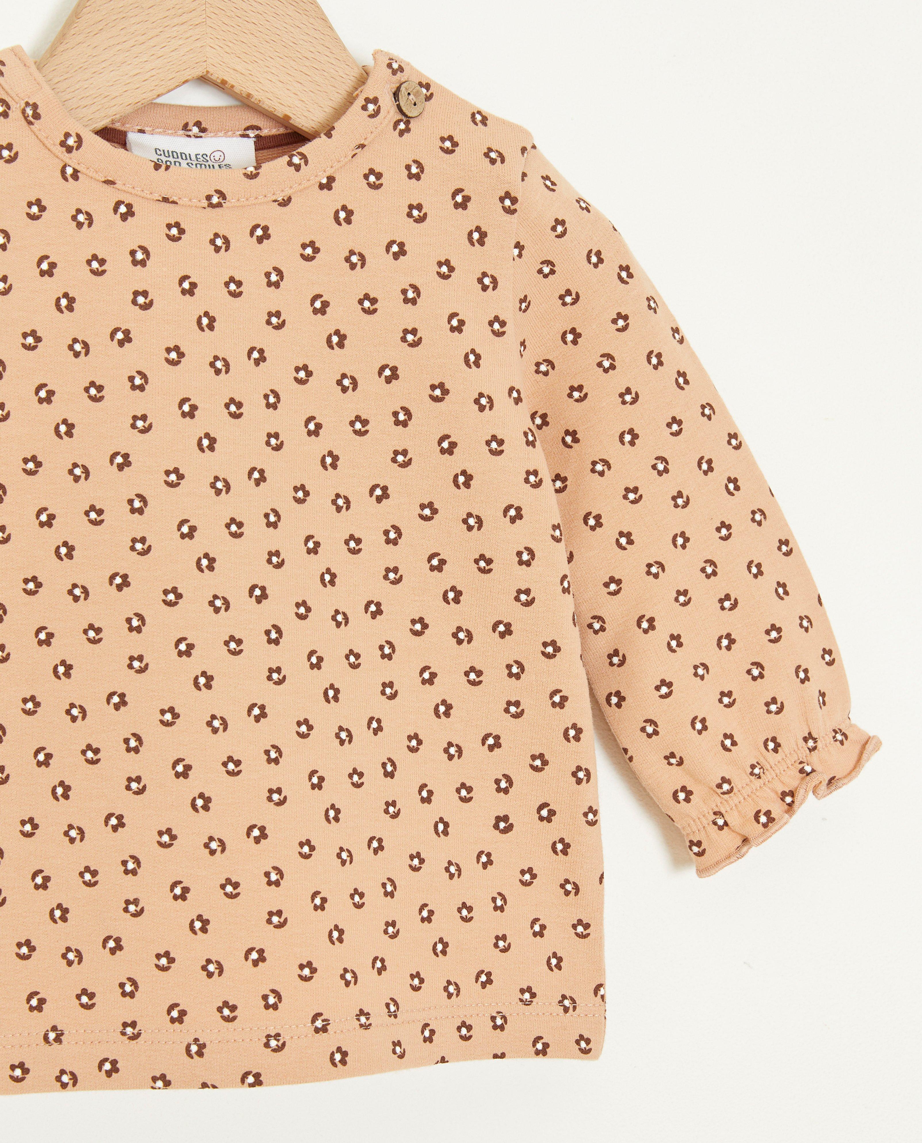 T-shirts - Longsleeve met bloemenprint