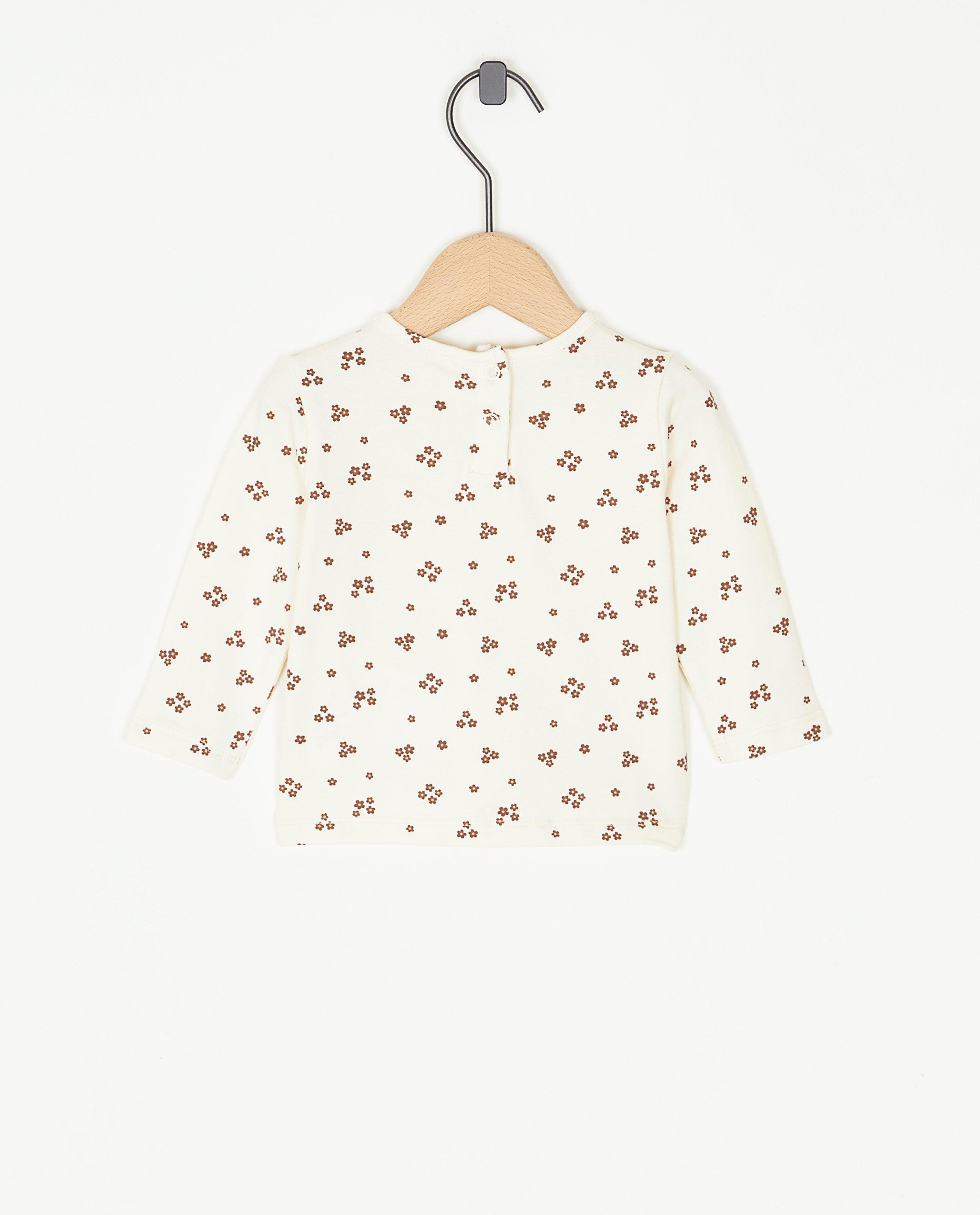 T-shirts - Longsleeve met bloemenprint