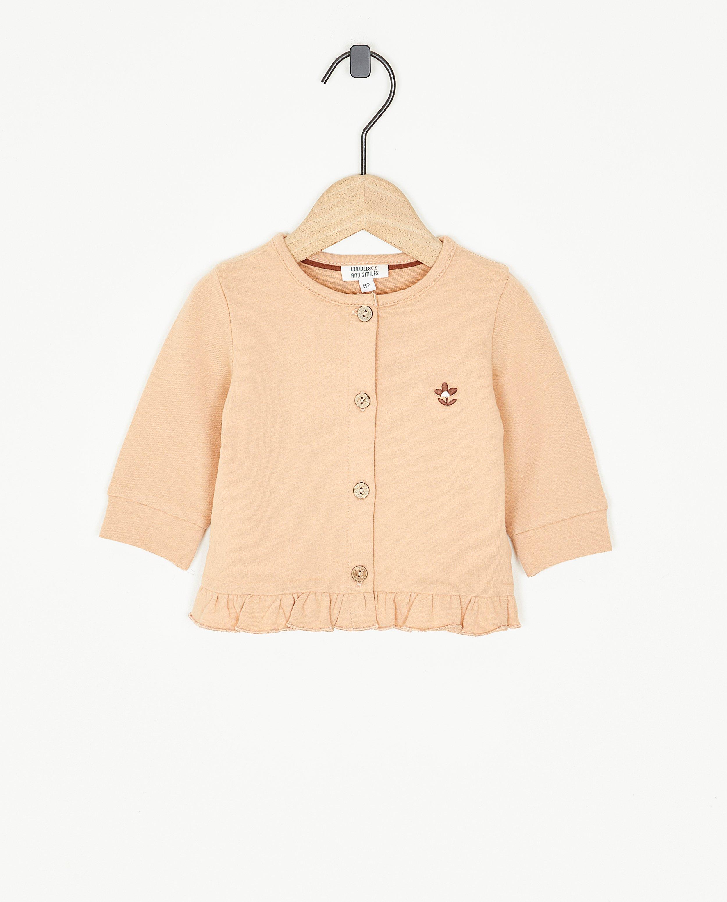 Cardigan met borduursel - null - Newborn 50-68