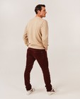 Sweaters - Beige sweater met reliëfprint