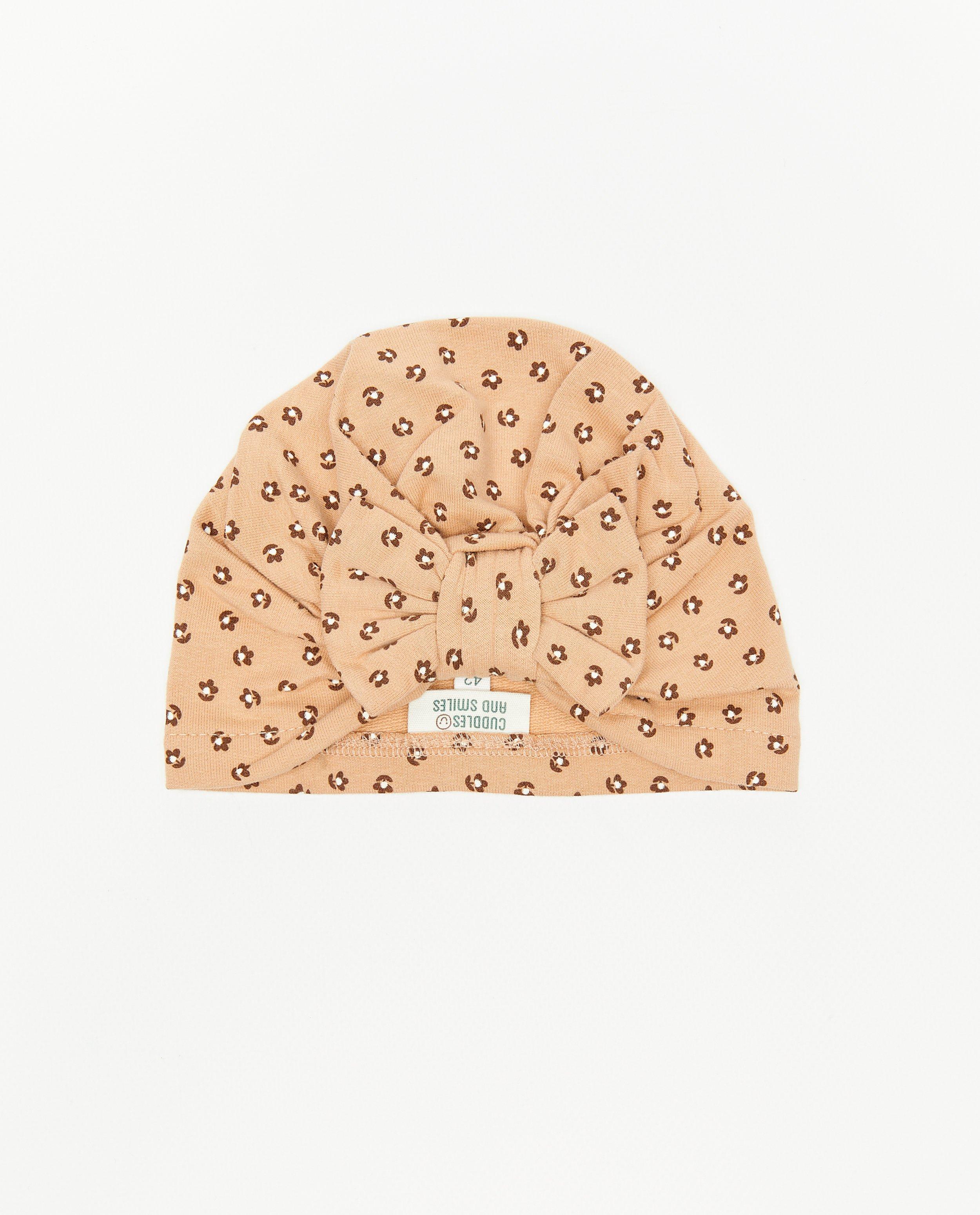Muts met bloemenprint - null - Newborn 50-68