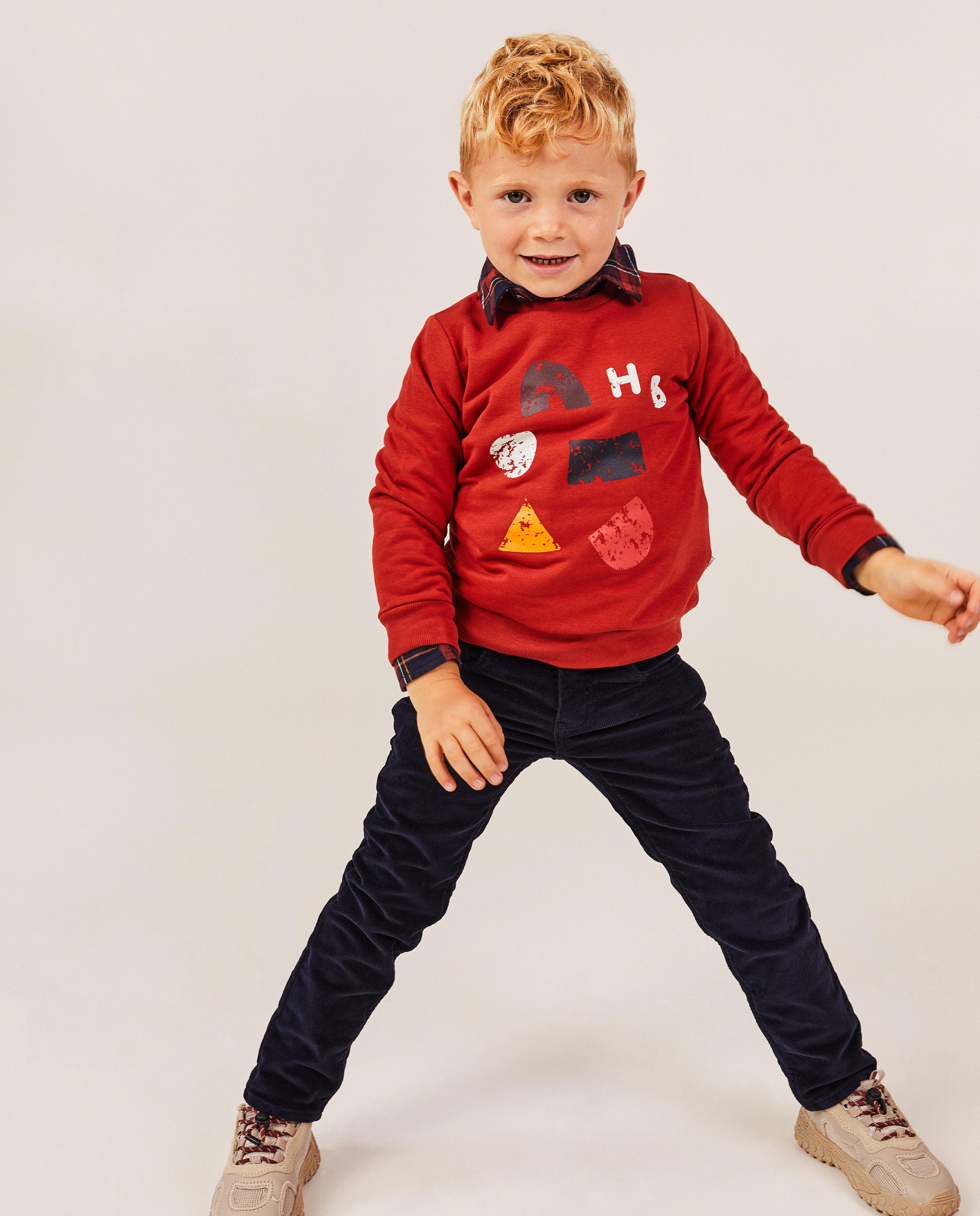 Rode sweater met print - null - Hampton Bays