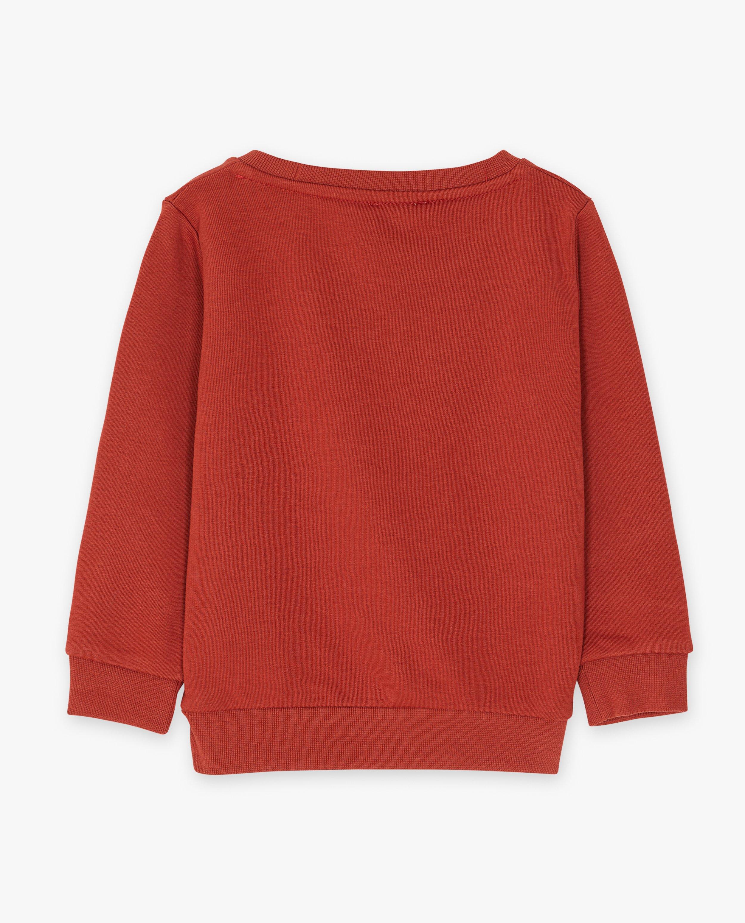 Sweats - Sweat orange à imprimé
