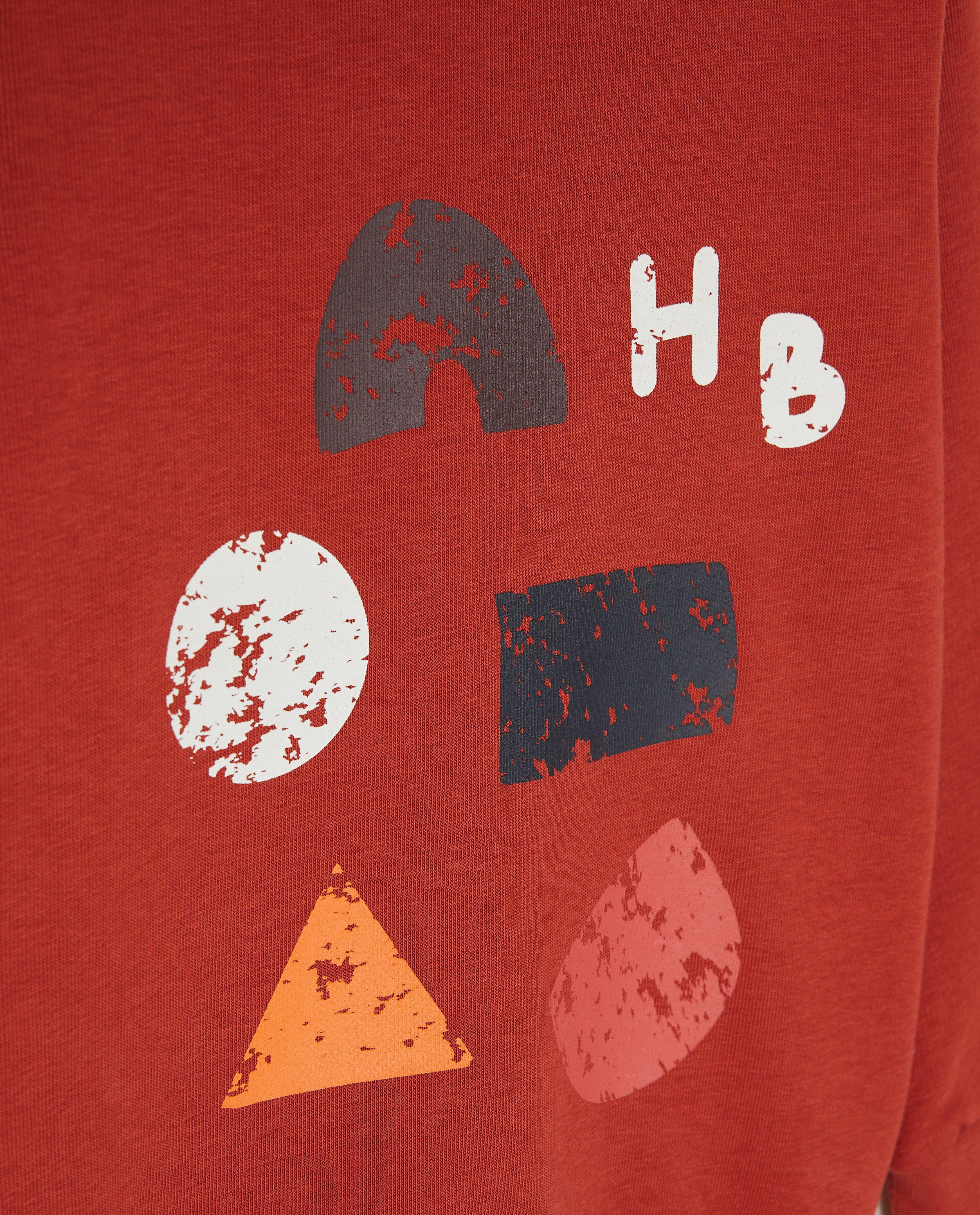 Sweaters - Oranje sweater met print