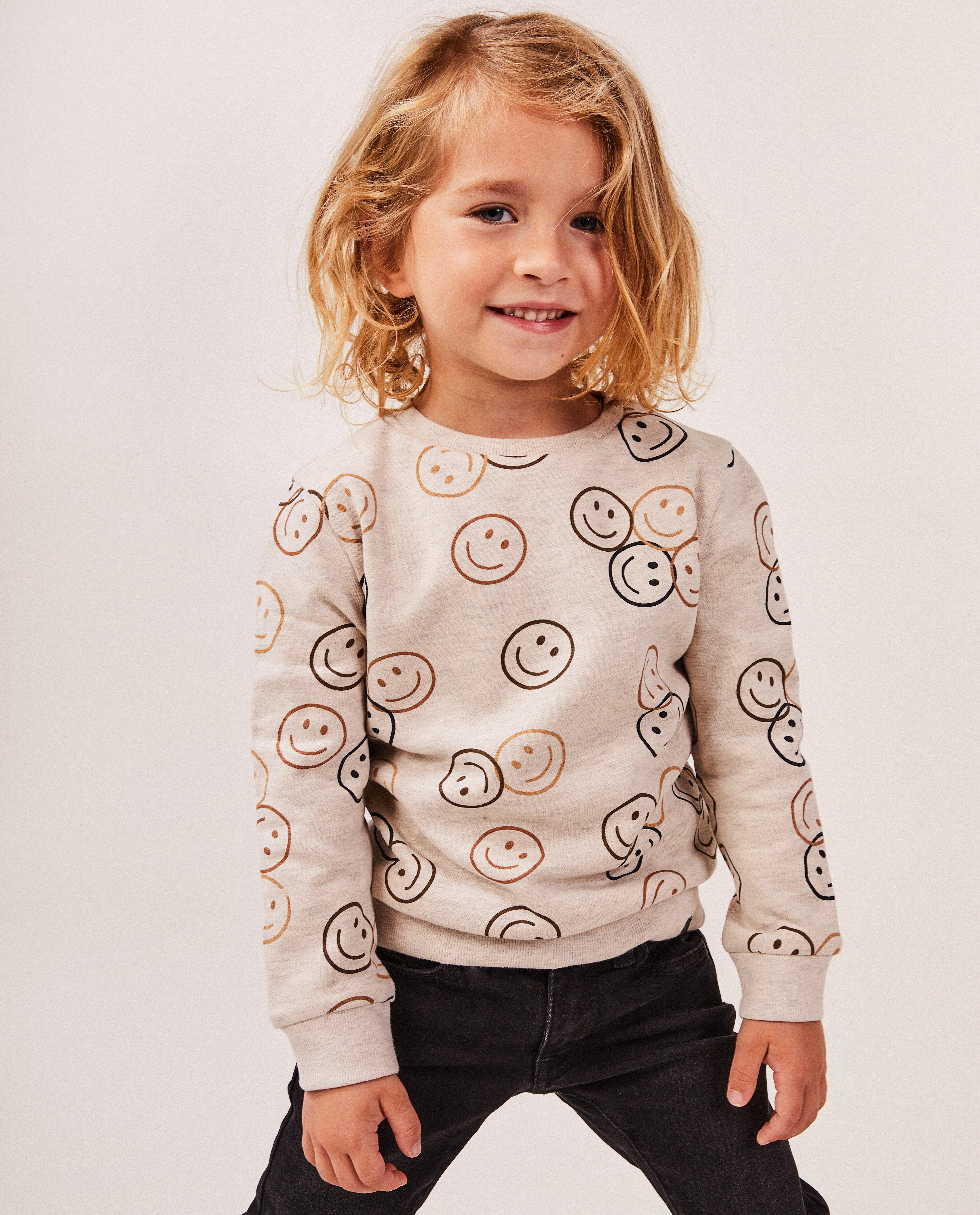 Sweaters - Sweater met smileyprint