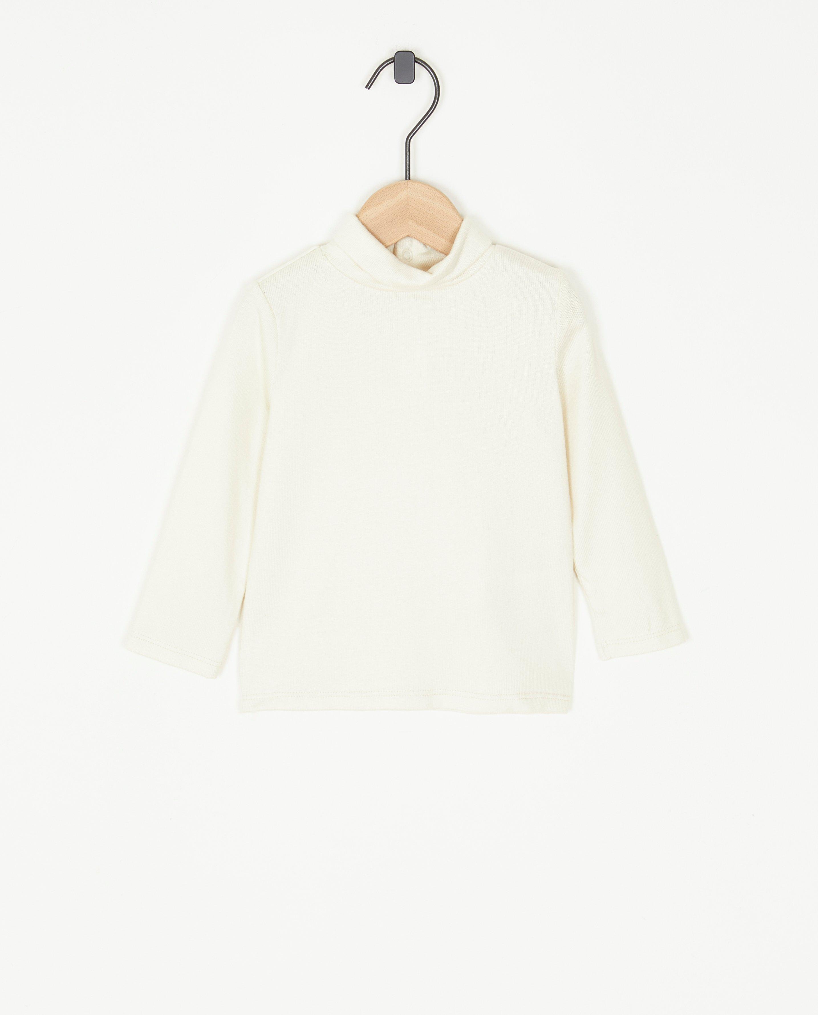 Offwhite trui met rolkraag - null - Bumba