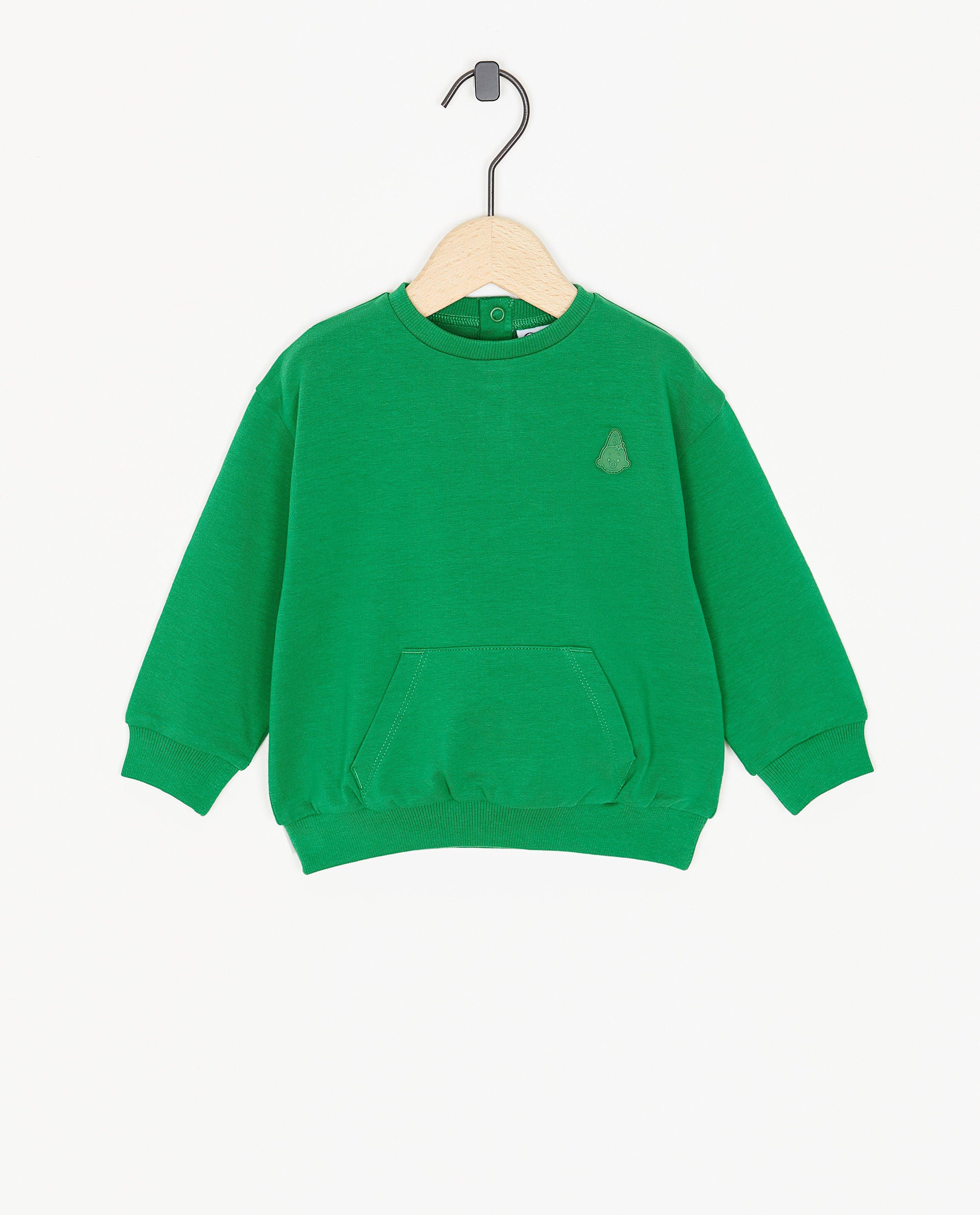 Sweat vert avec un écusson - null - Bumba
