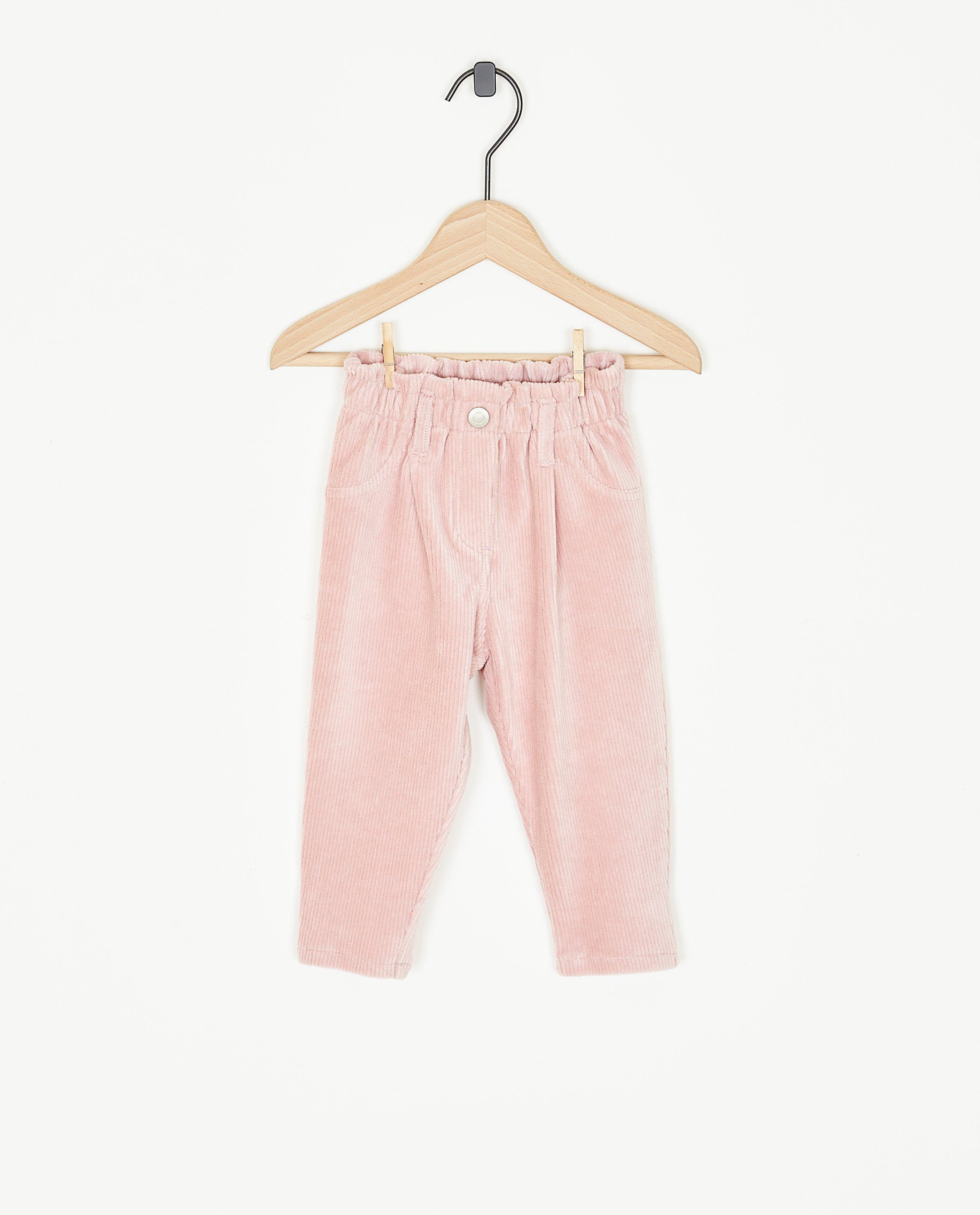 Pantalon rose en velours côtelé - null - Bumba