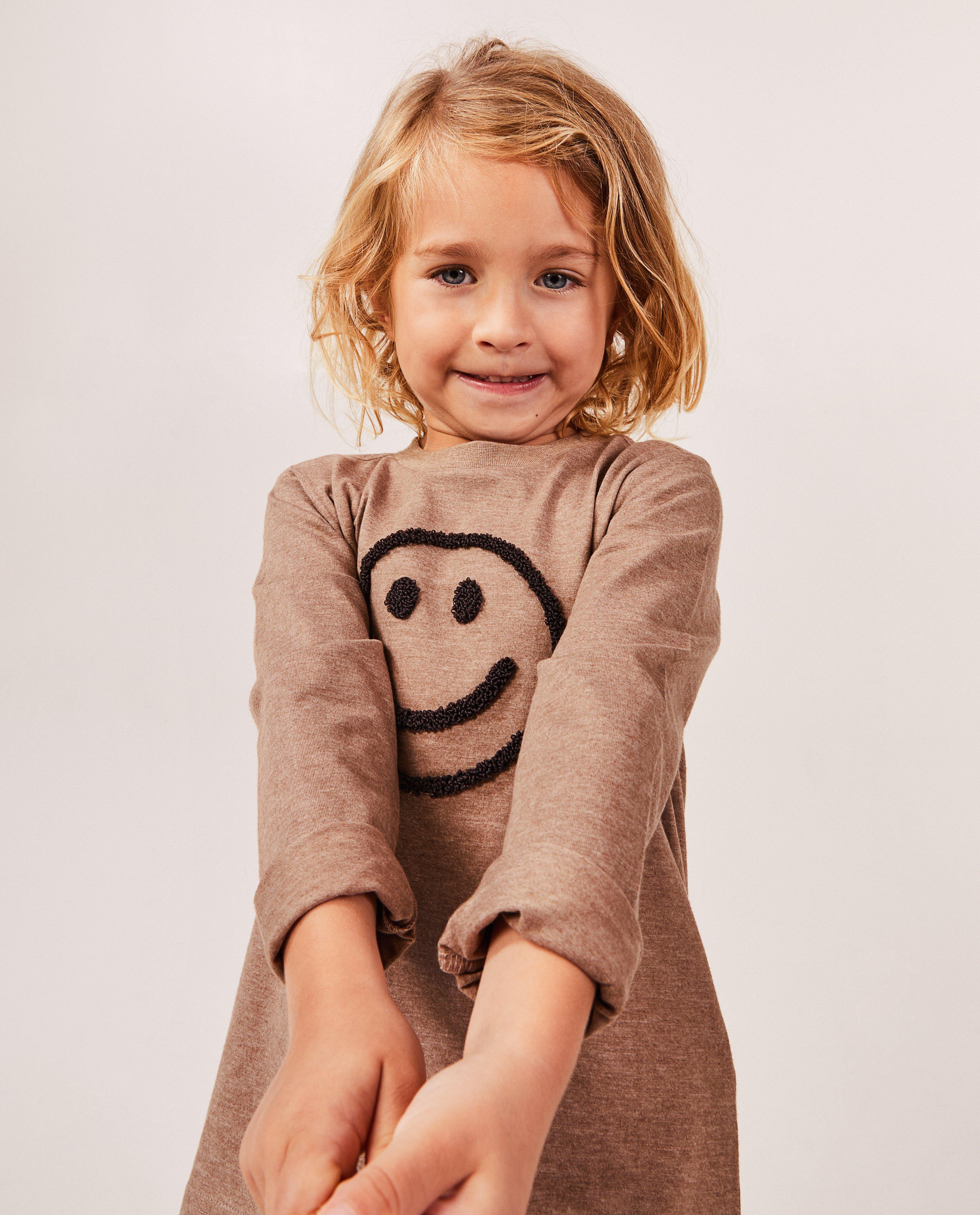 T-shirts - Longsleeve met bouclé-print