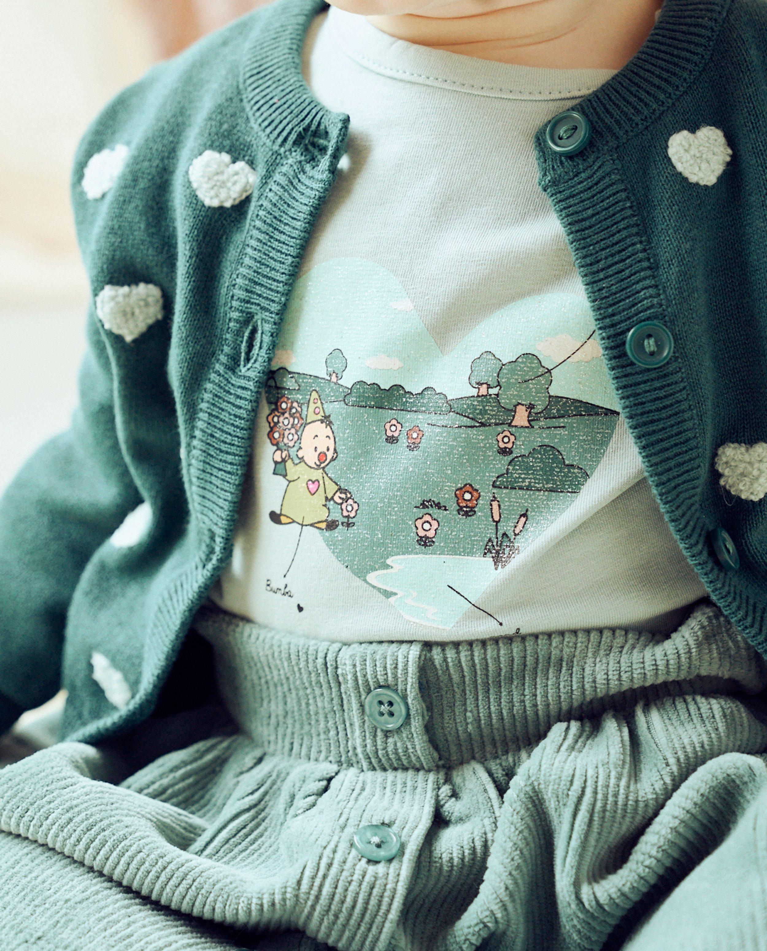 T-shirt à manches longues avec imprimé à paillettes - null - Bumba