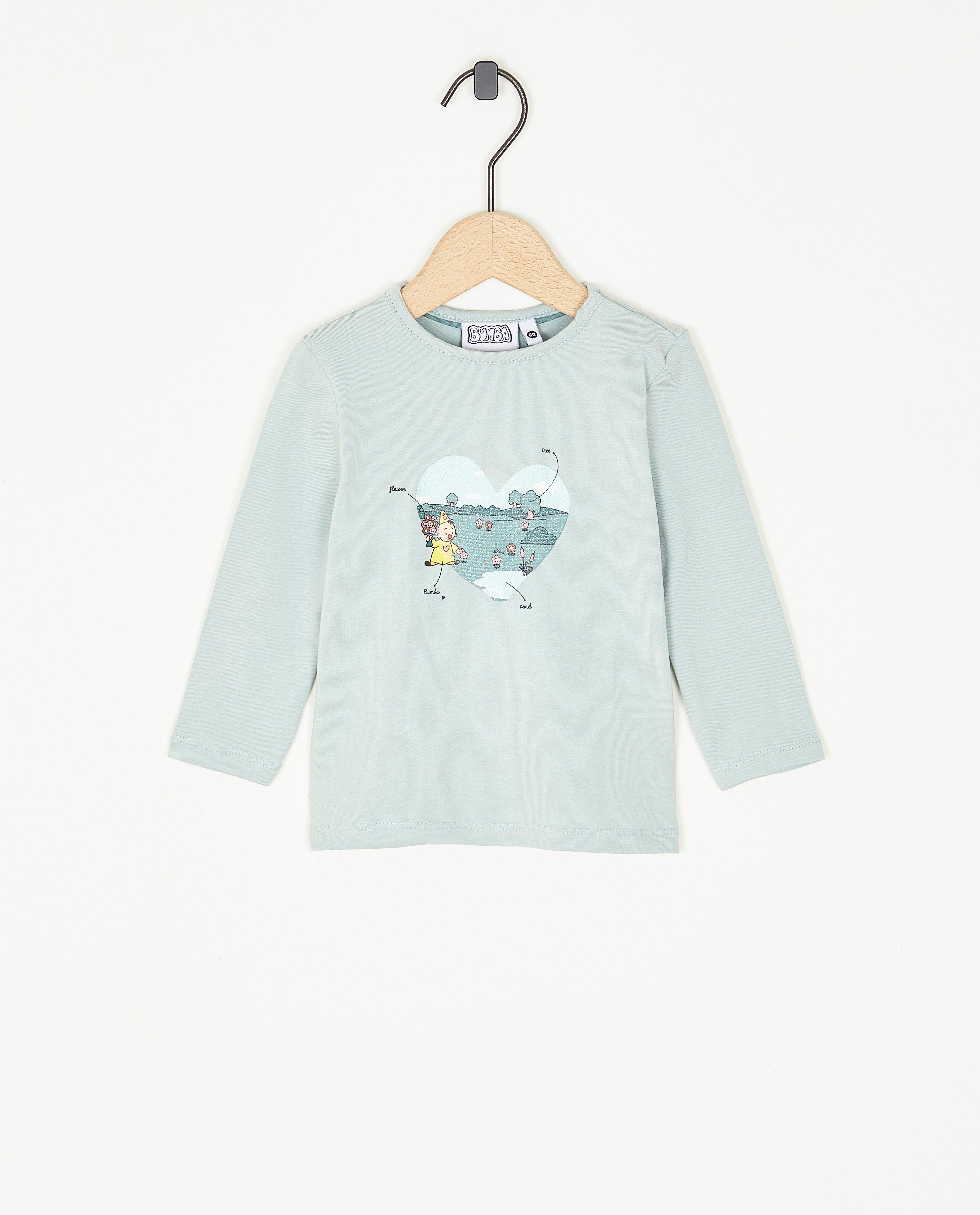 T-shirts - Longsleeve met glitterprint